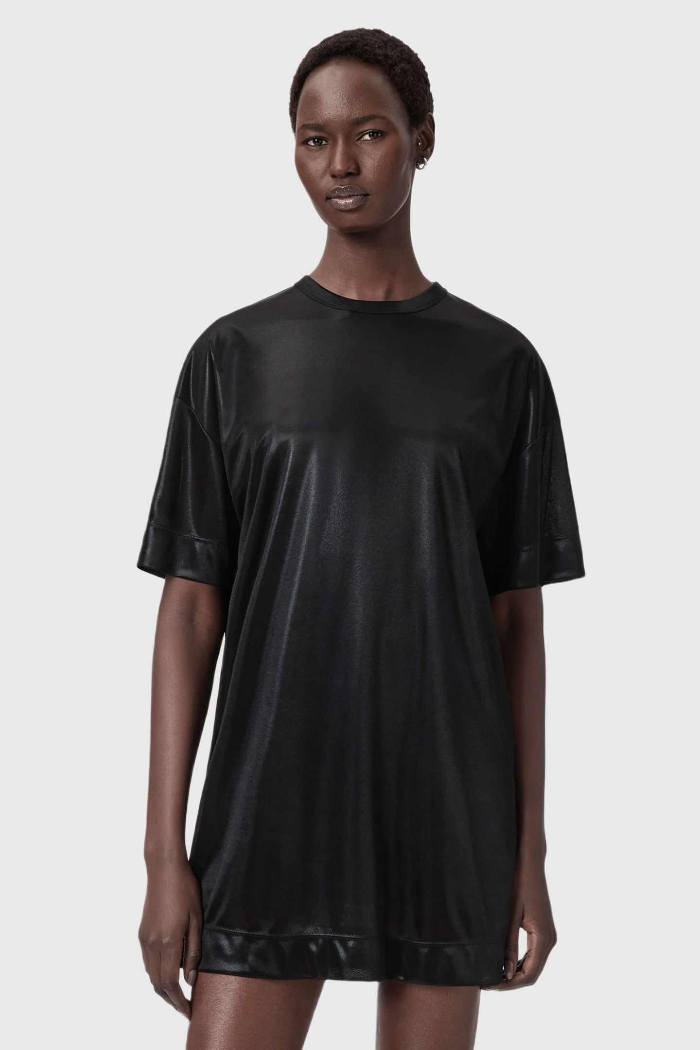 SPARKLE TEE DRESS BLACK 1