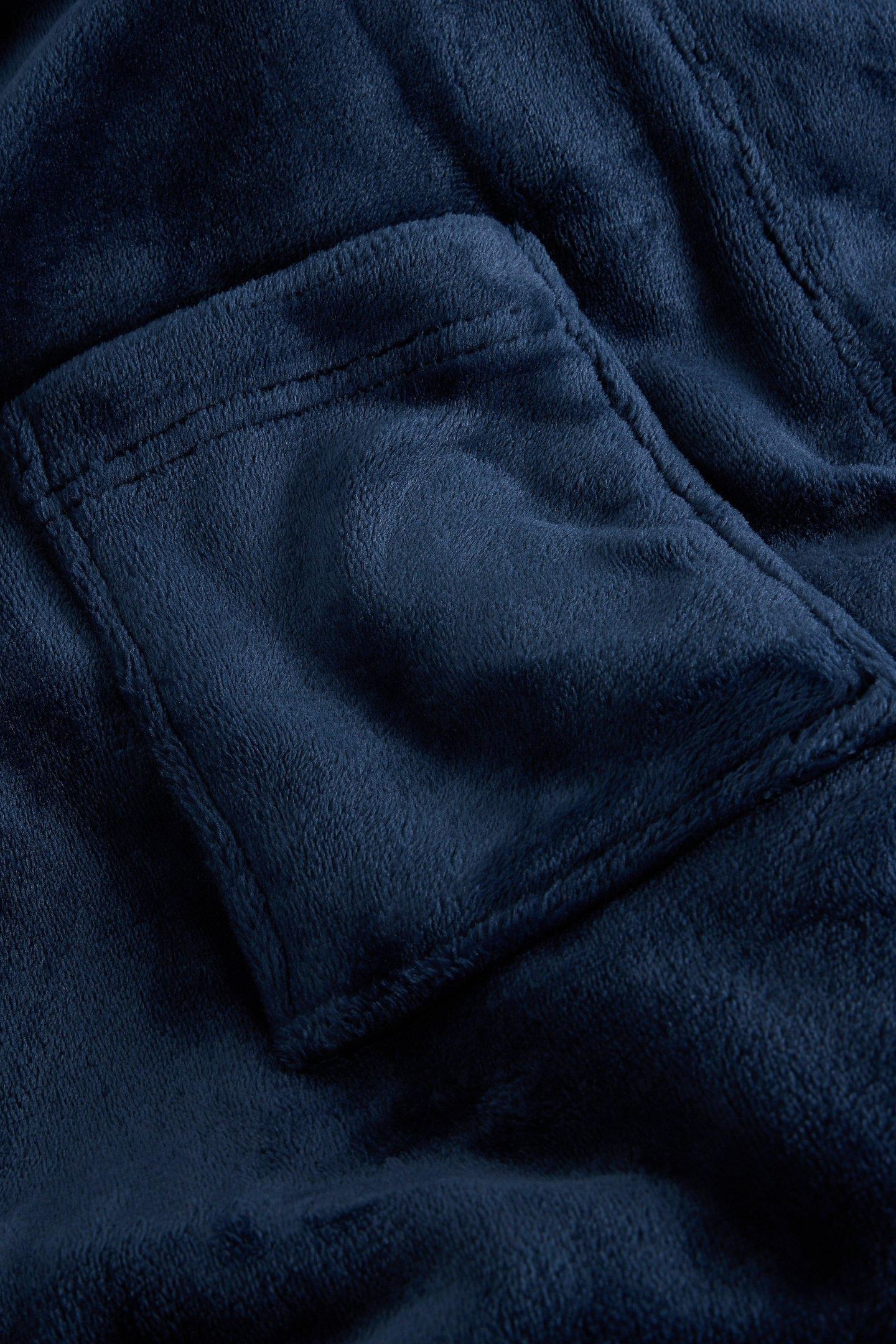 CLOVER COSY DRESSING GOWN DARK NAVY 5
