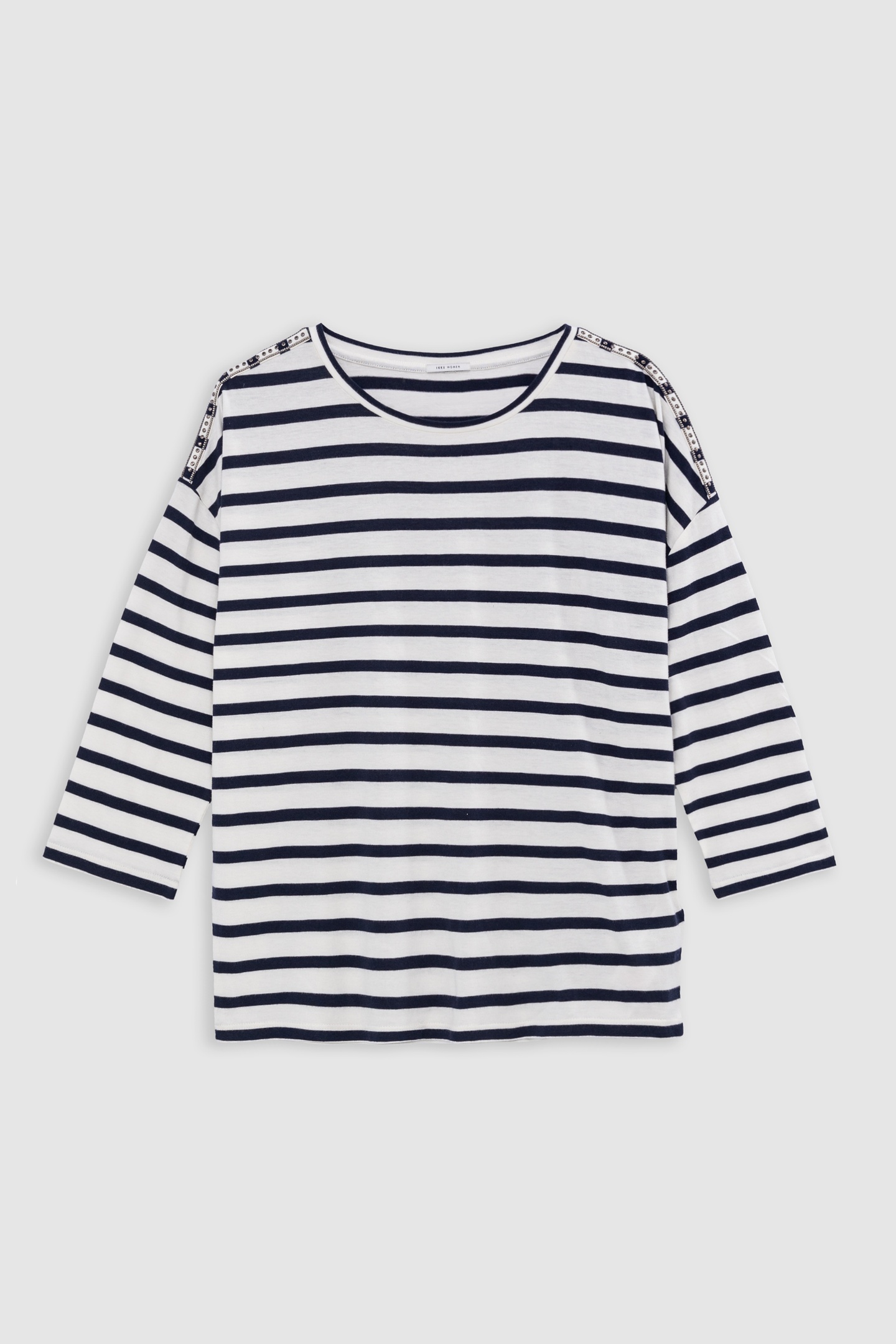 OVERSIZED SAILOR TEE WITH SHOULDER JEWELS 4