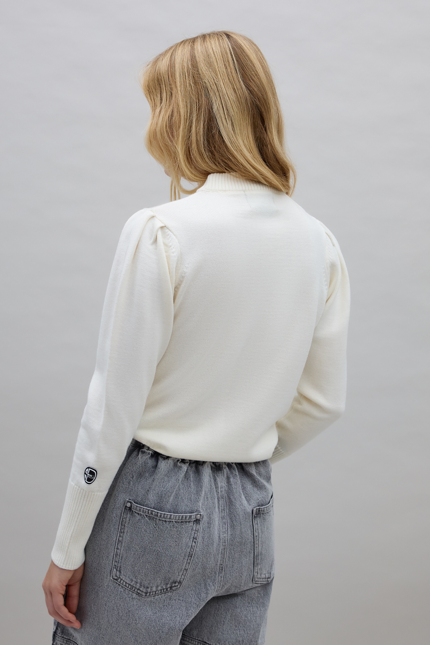 ECRU STAR KNIT SWEATER IKKS X DUVILLARD WOMAN 3