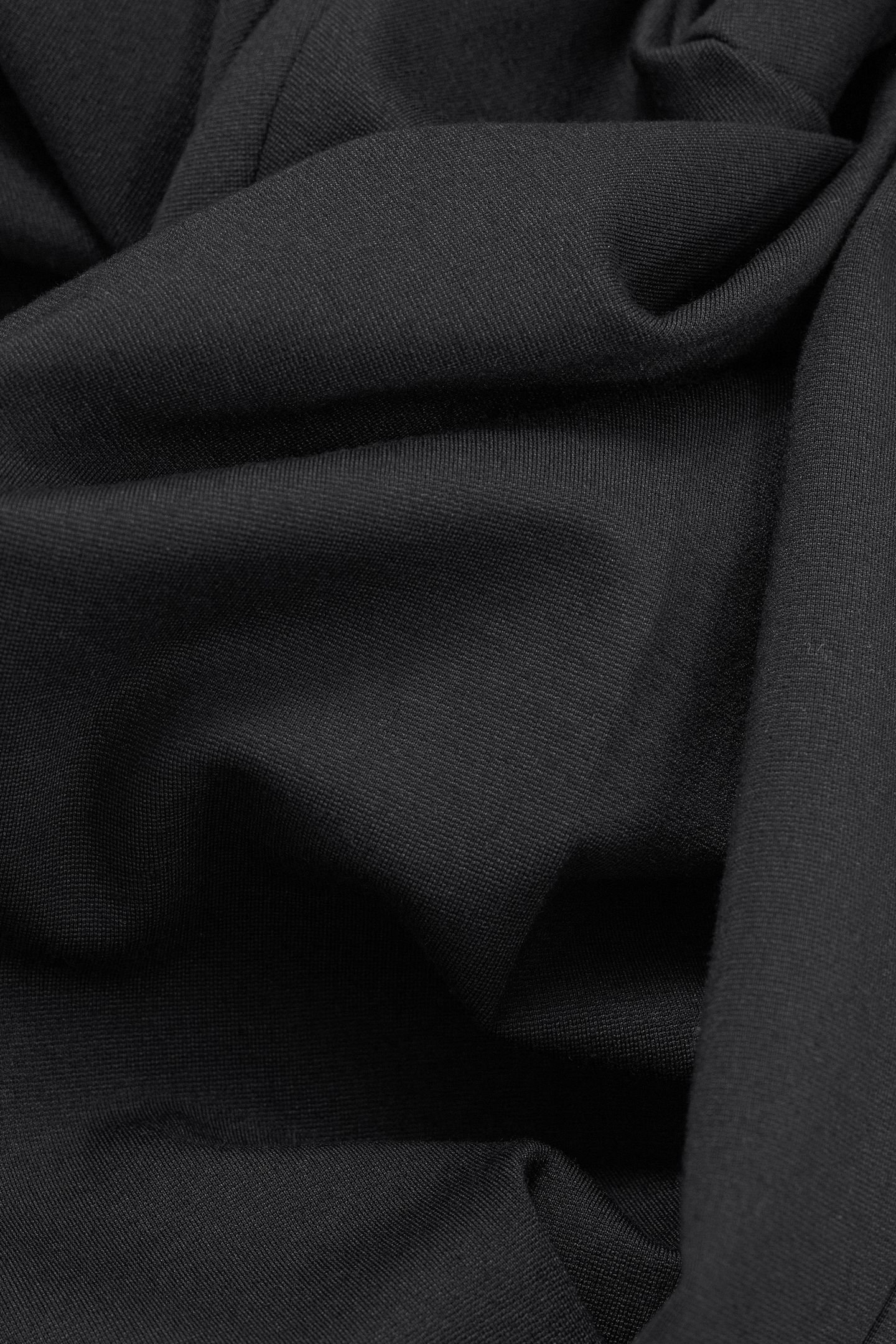 BLACK MILANO KNIT STRAIGHT SUIT TROUSERS 10