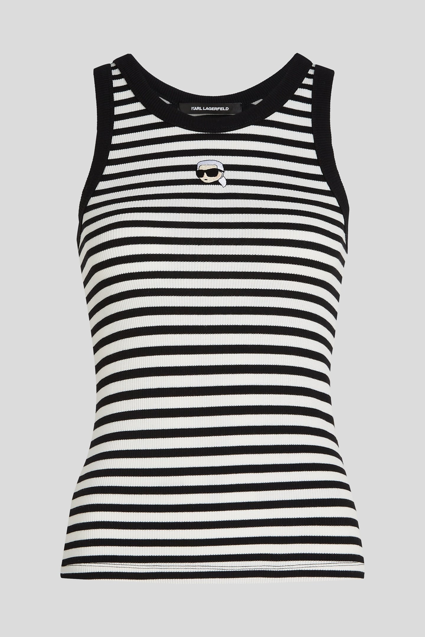 CANNOLI CREAM-BLACK IKON RIBBED TANK 4