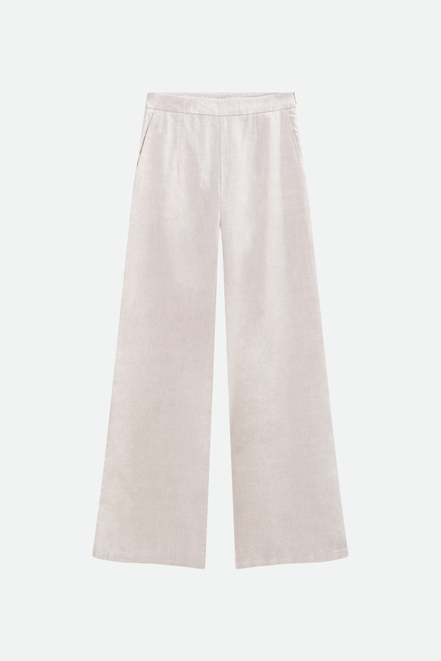 PALMA - ECRU SUIT TROUSERS WITH GOLD STRIPES 1