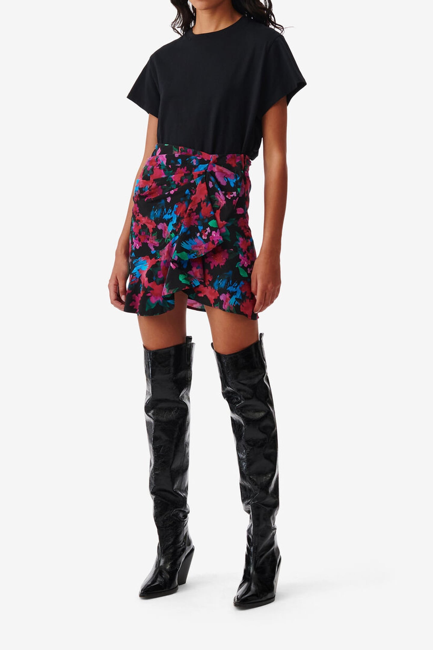 MELISSA SKIRT BLACK MULTICO 1