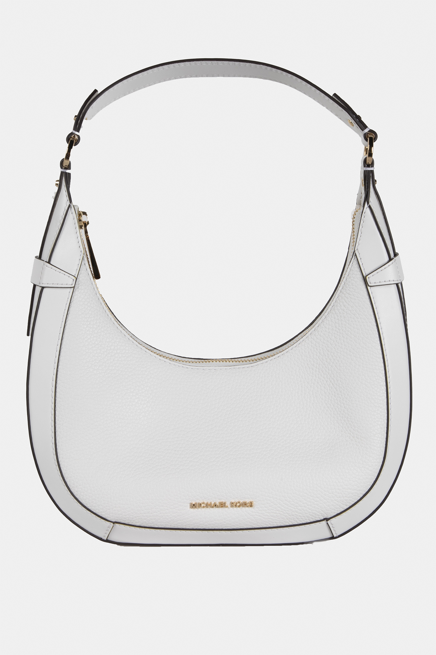 SMALL CRESCENT SHOULDER BAG OPTIC WHITE 2