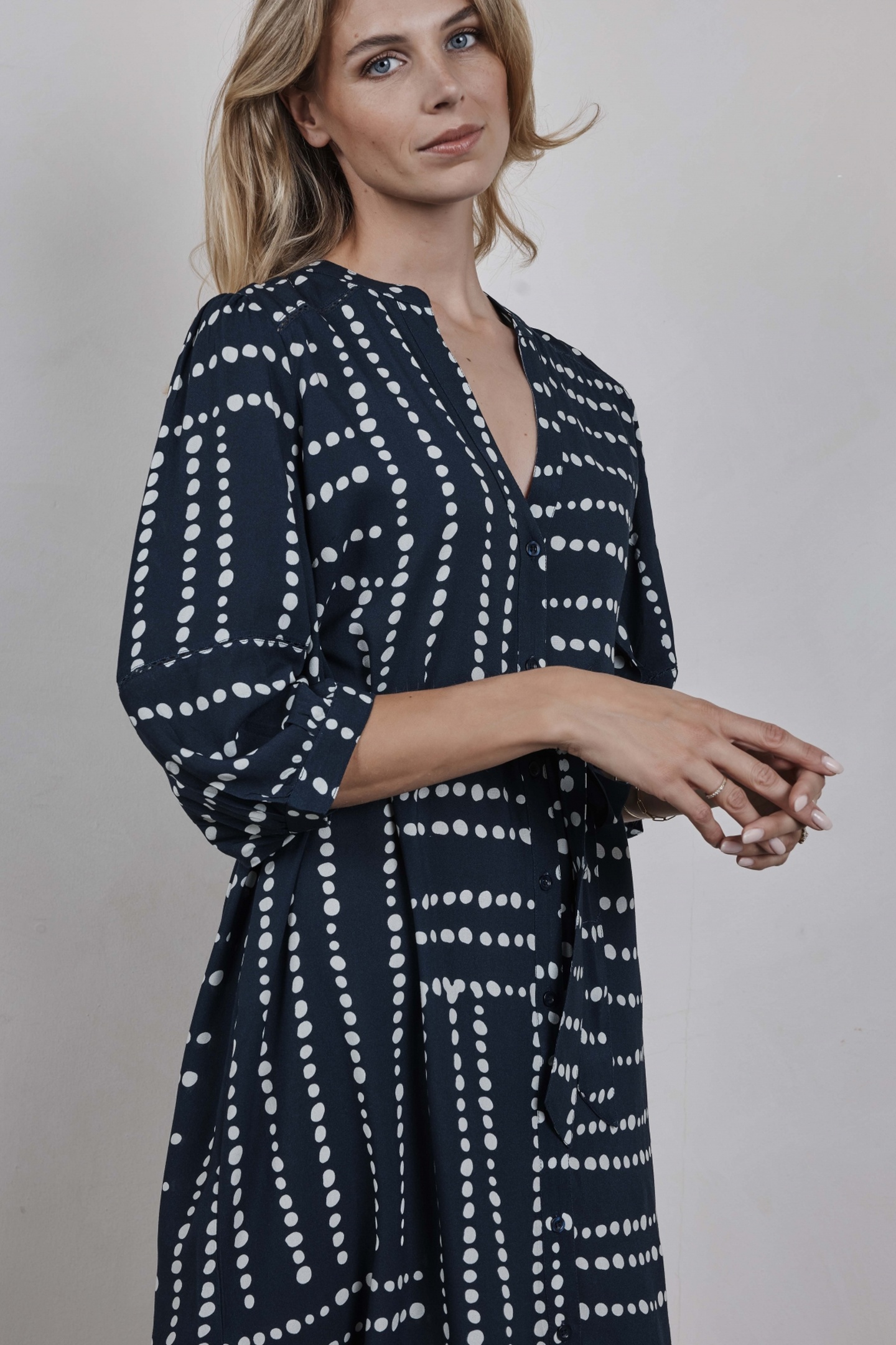 TUNIC RIVIERA DARK BLUE SOURCE PRINT 6