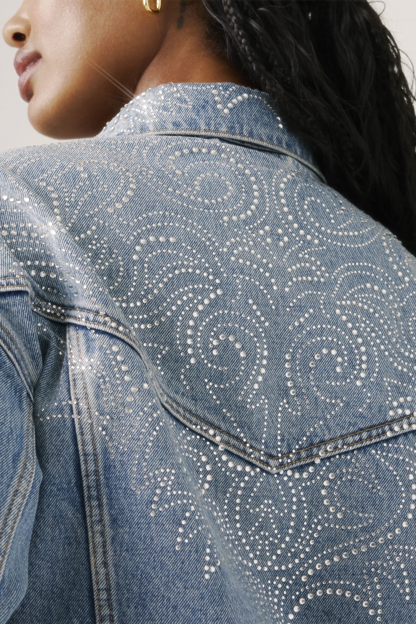 SHRUNKEN 90S NO PLEAT WESTERN CRYSTAL TR 9