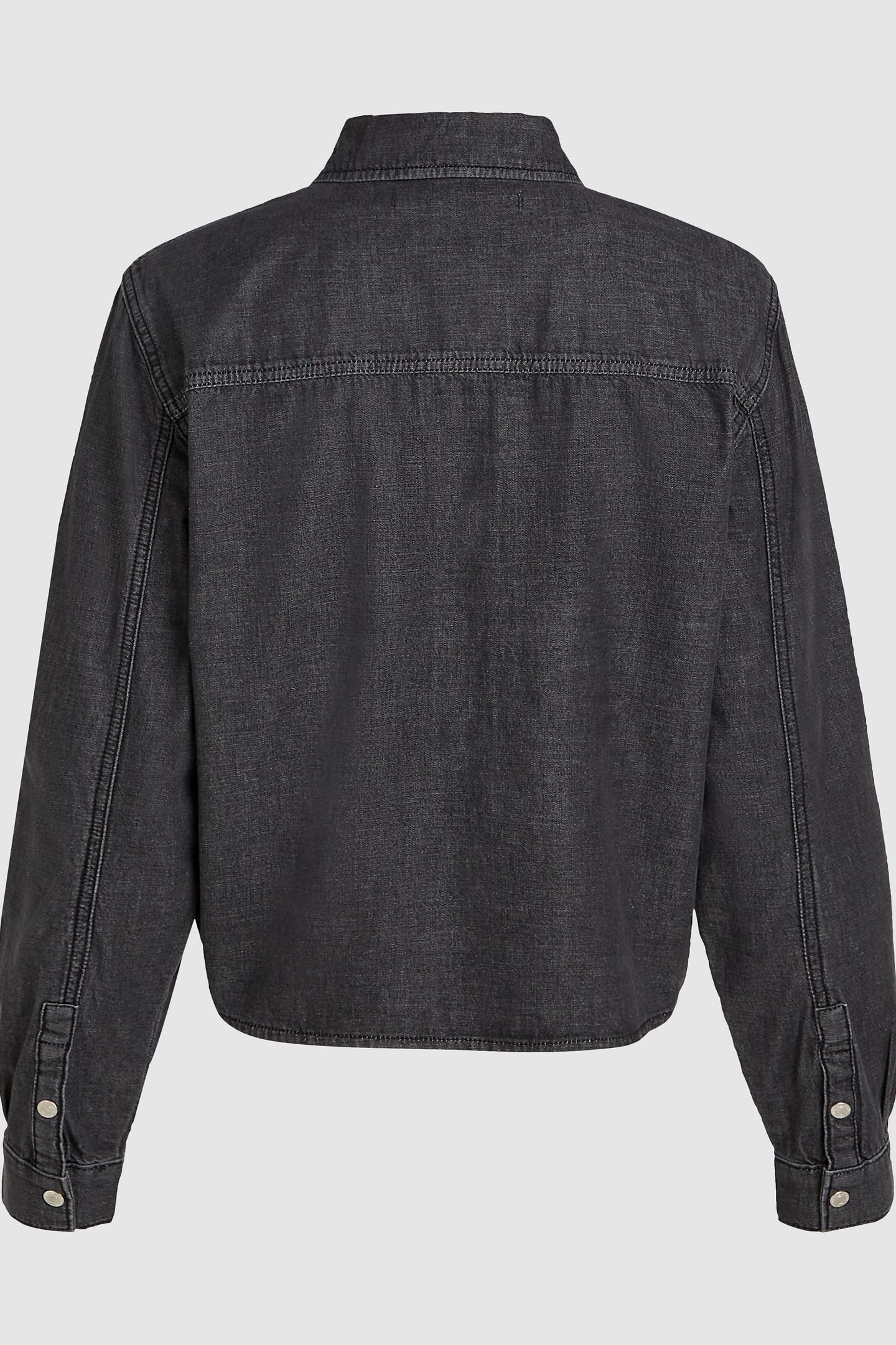 WASHED BLACK KLJ DENIM WRAP BLOUSE 6