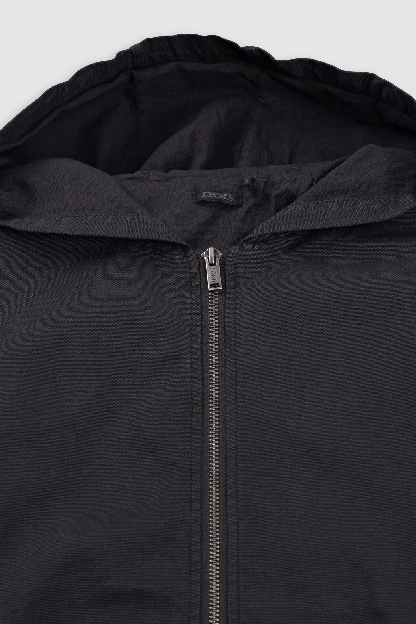 BLACK HOODED JACKET 2