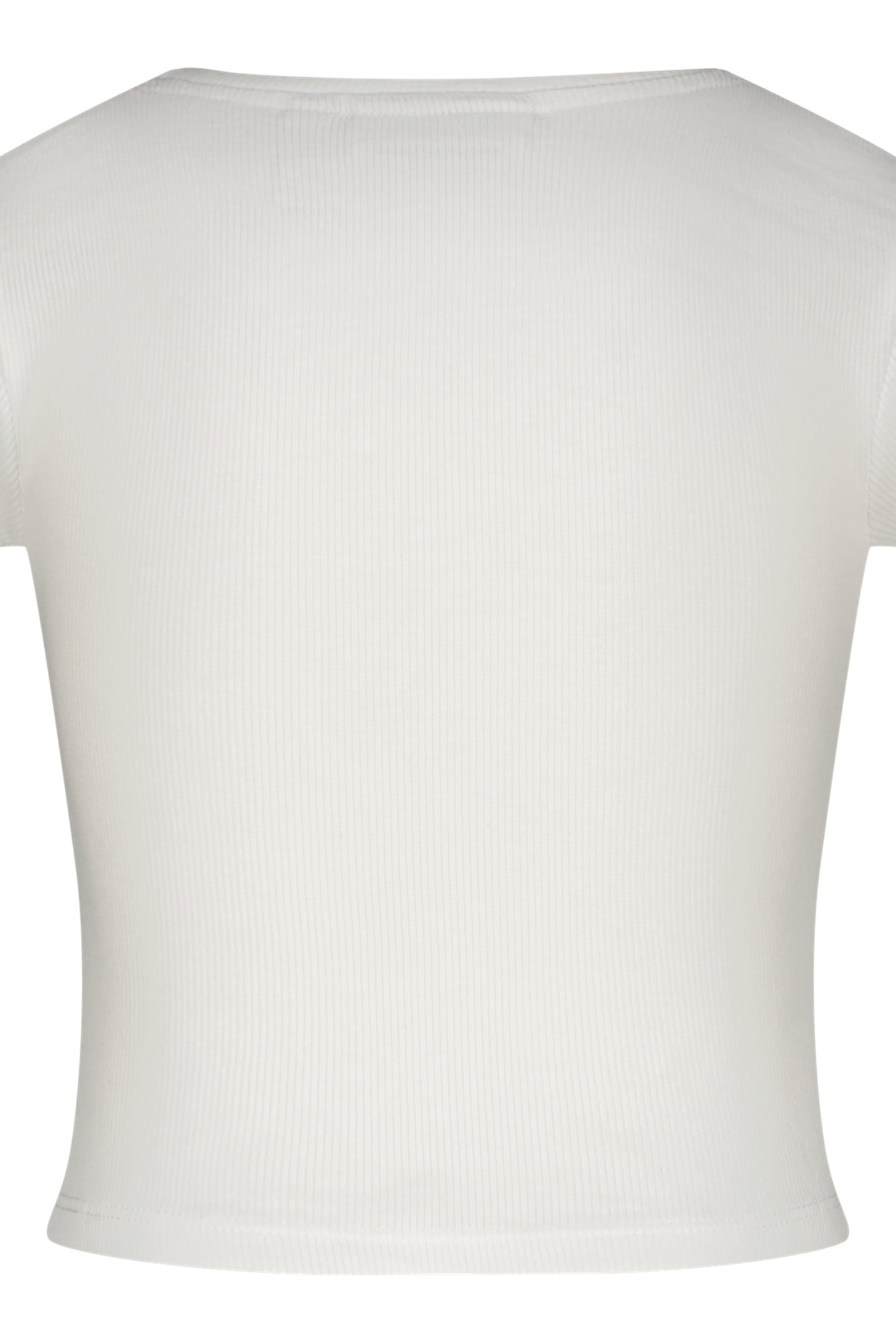 BASIC-CROP RIB TEE REAL WHITE 2