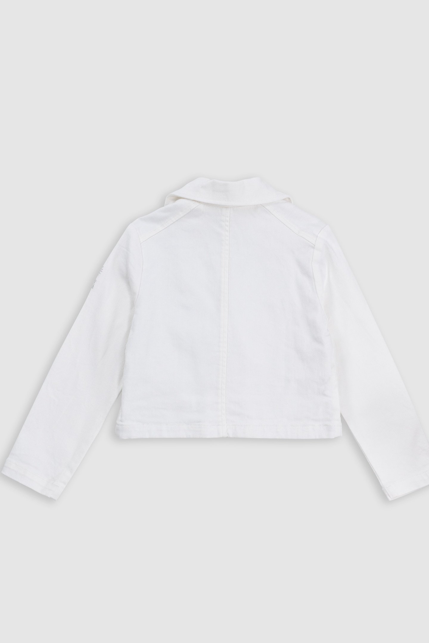 ECRU DENIM BIKER JACKET 2