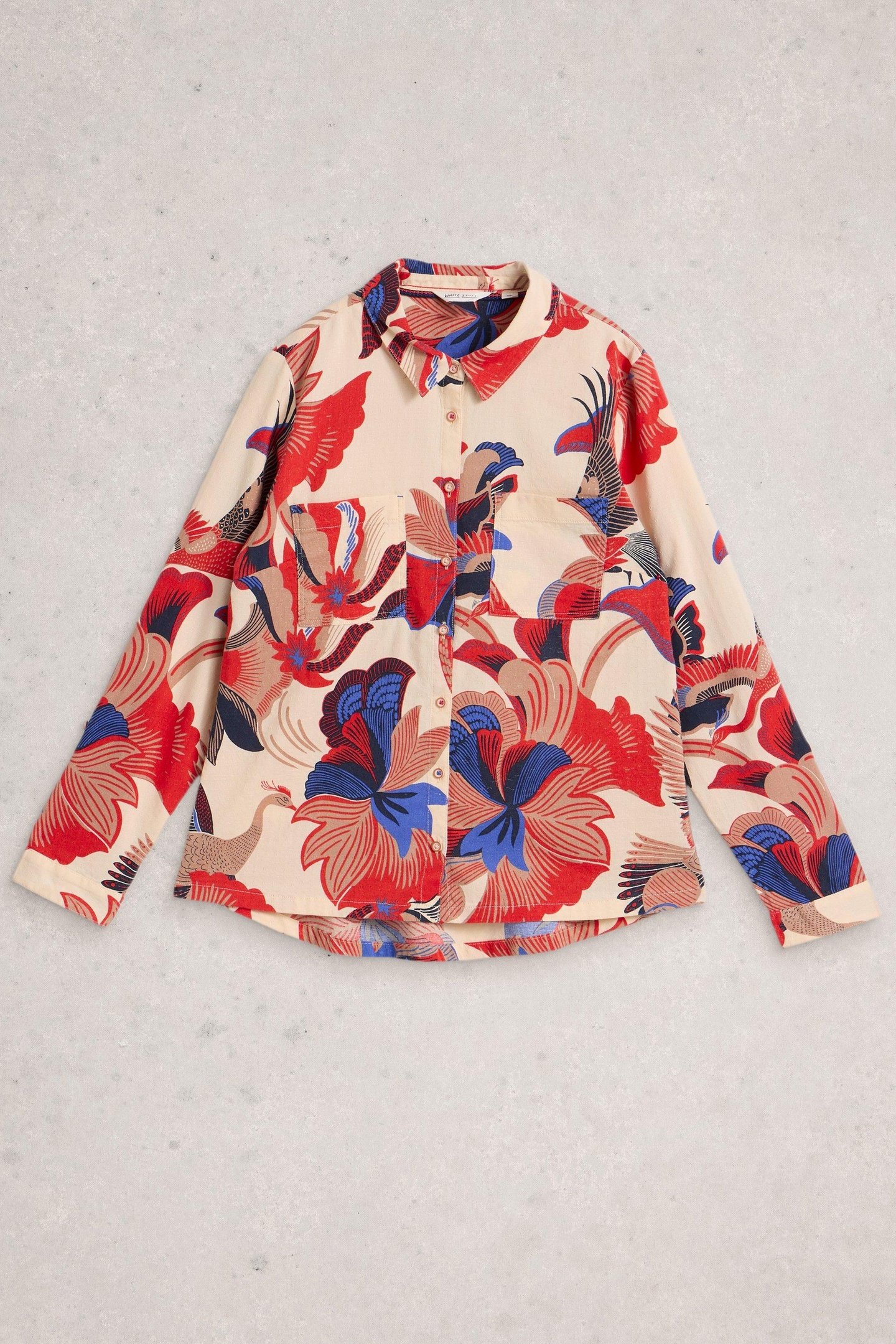 SOPHIE PRINTED SHIRT IVORY MULTI 4