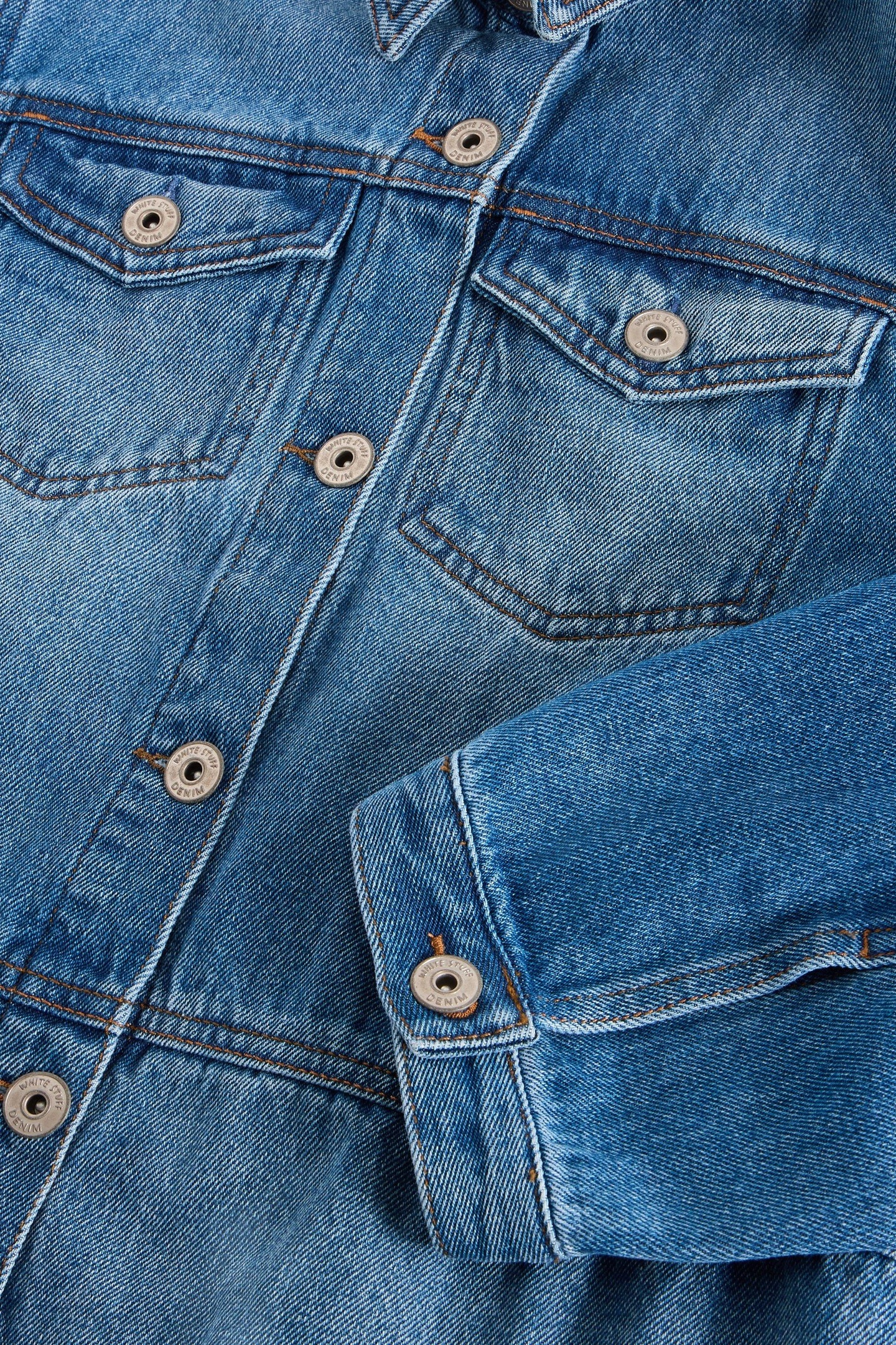 CAMILLE DENIM JACKET MID DENIM 5