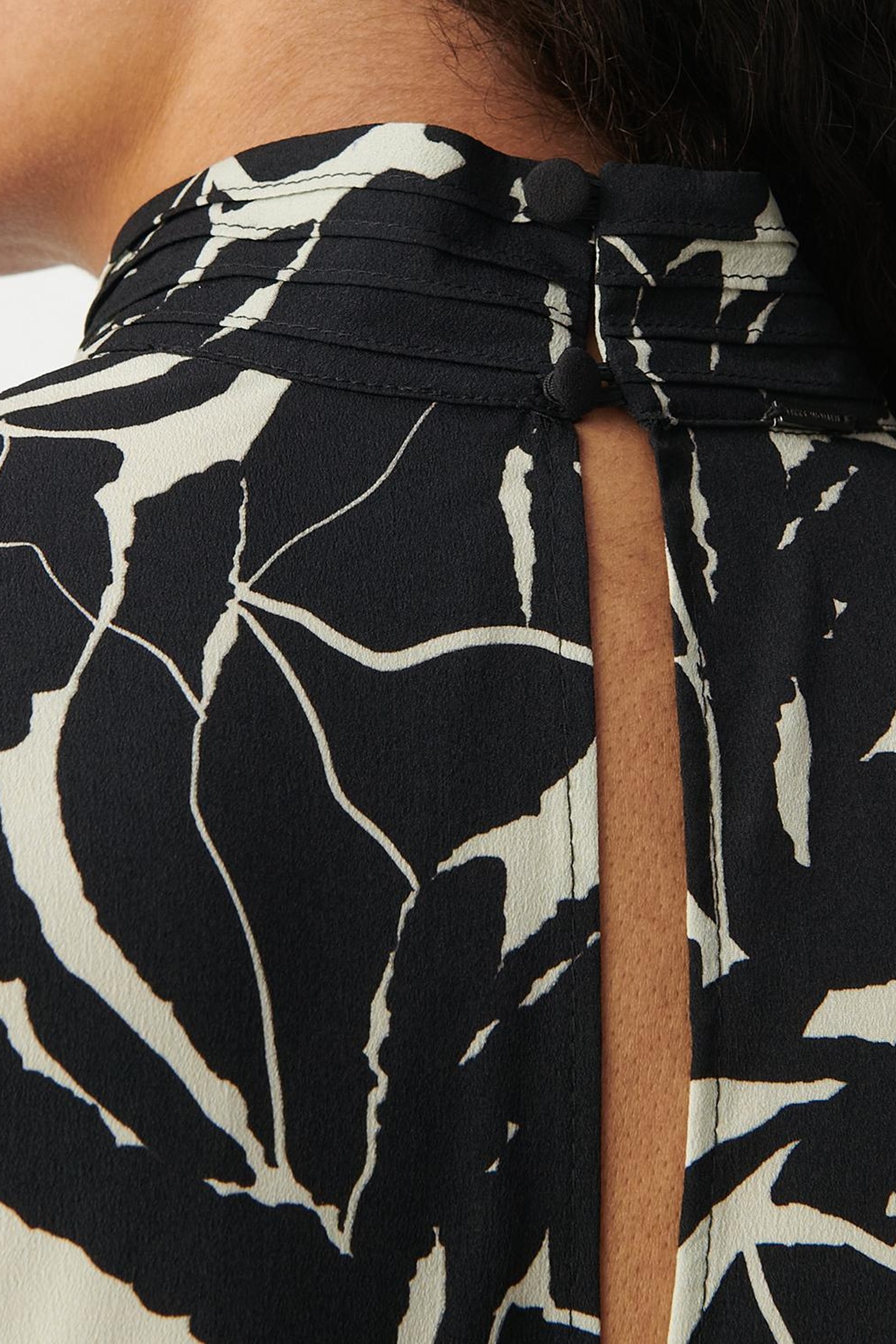 BLACK FLORAL ZEBRA PRINT DRESS 7