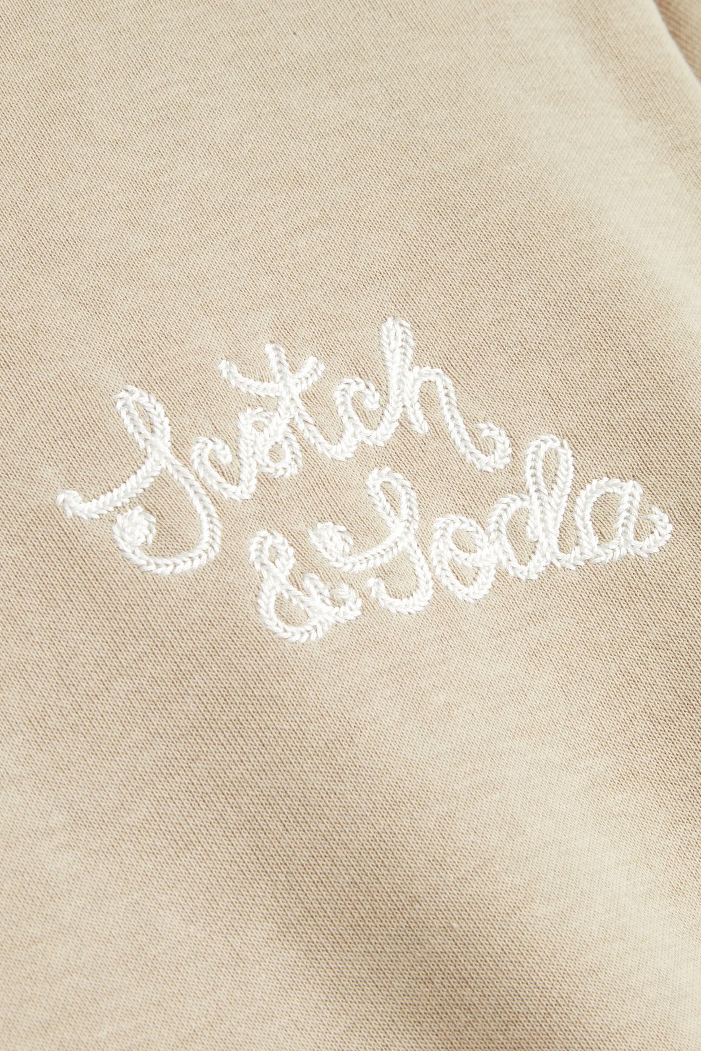 RELAXED FIT FLEECE GRAPHIC HOODIE TAUPE 9