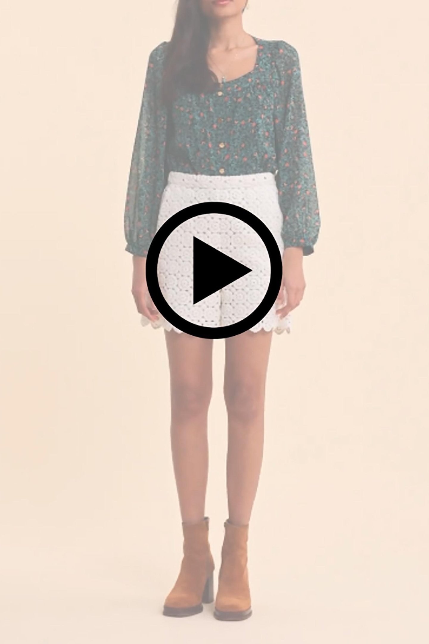 GREEN BLOUSE WITH SUMMER FRUIT PRINT GREEN 3