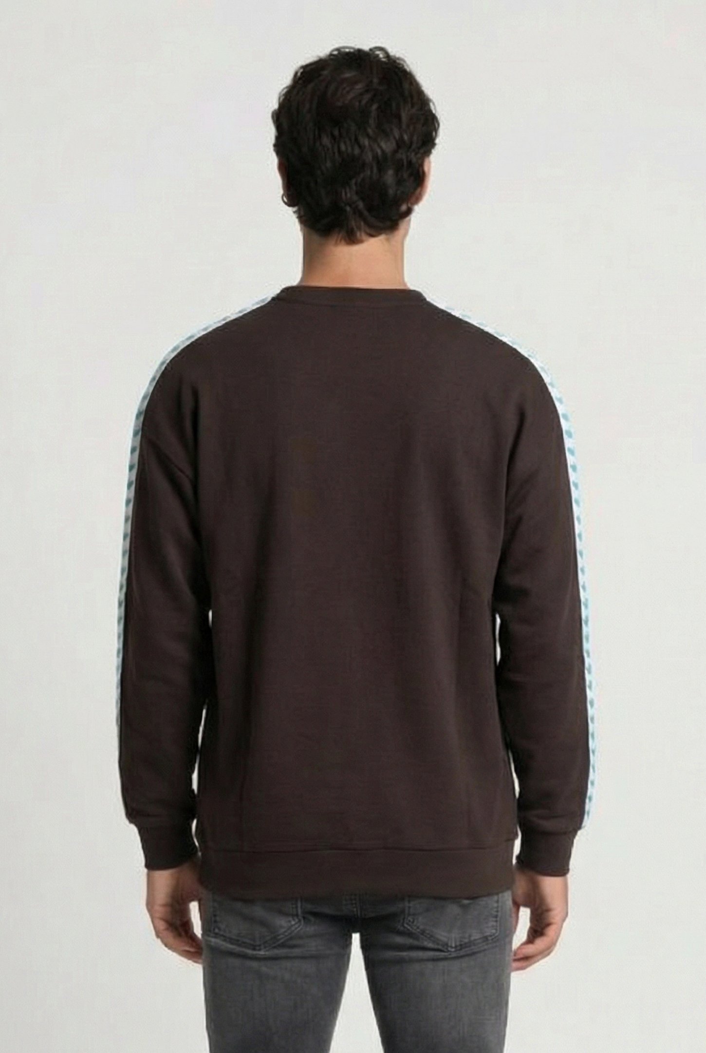 UNISEX SWEAT TEAM OVERSIZE ESPRESSO WHITE MINT 4