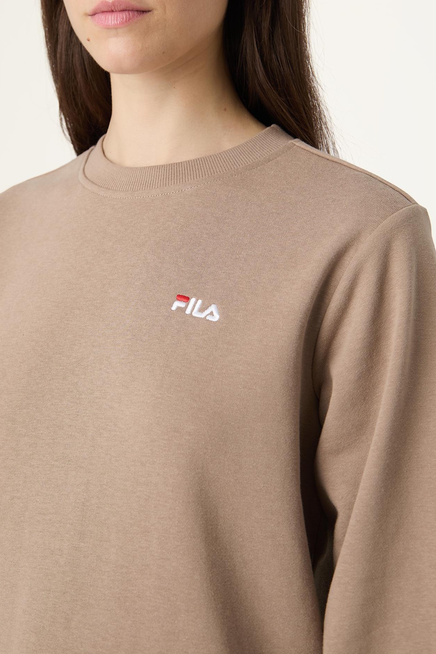 LIERNA REGULAR CREWNECK SWEATSHIRT TAUPE GRAY 6