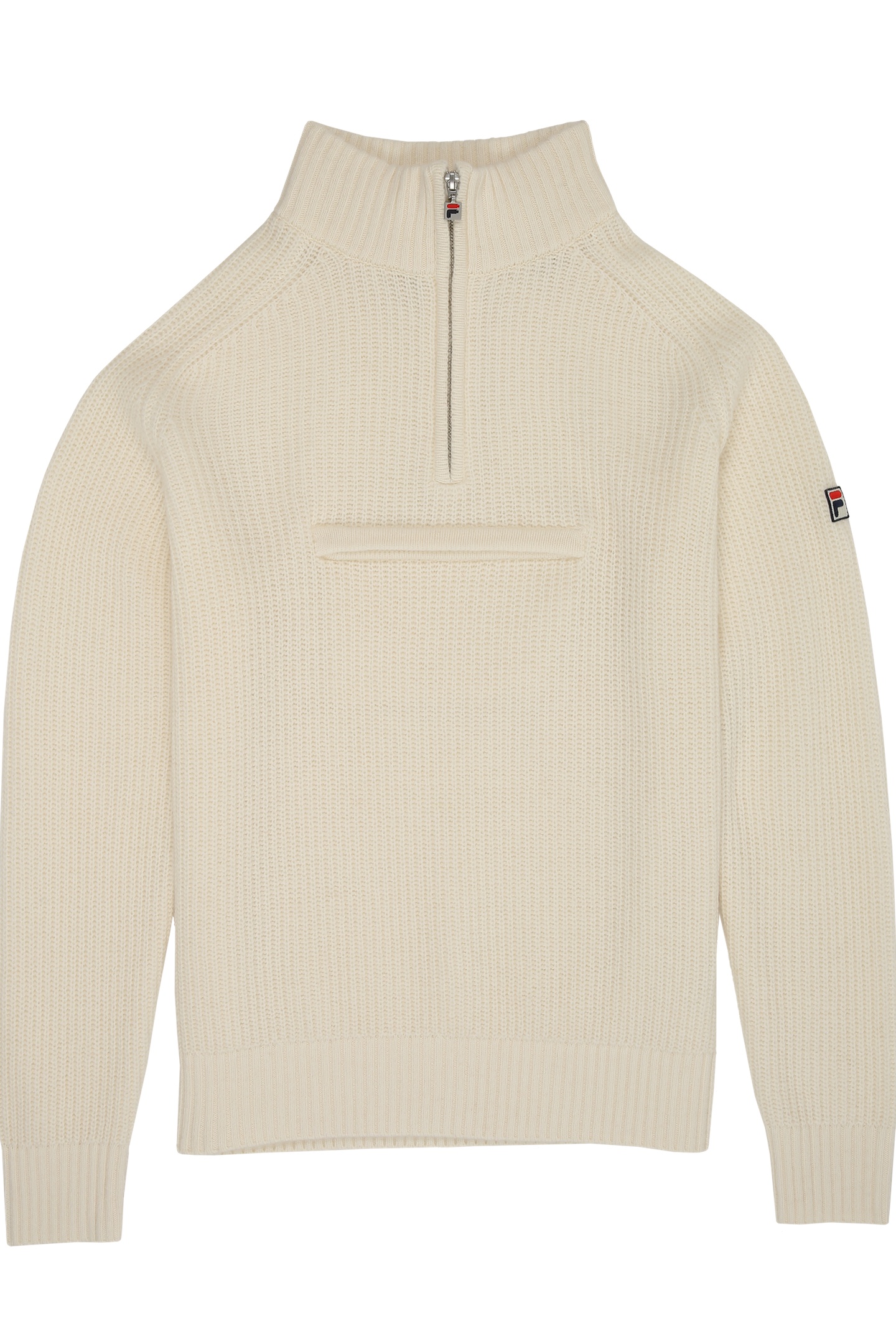 GIOVANNI RELAXED HALF-ZIP KNIT SAILING SWEATER EGRET 5