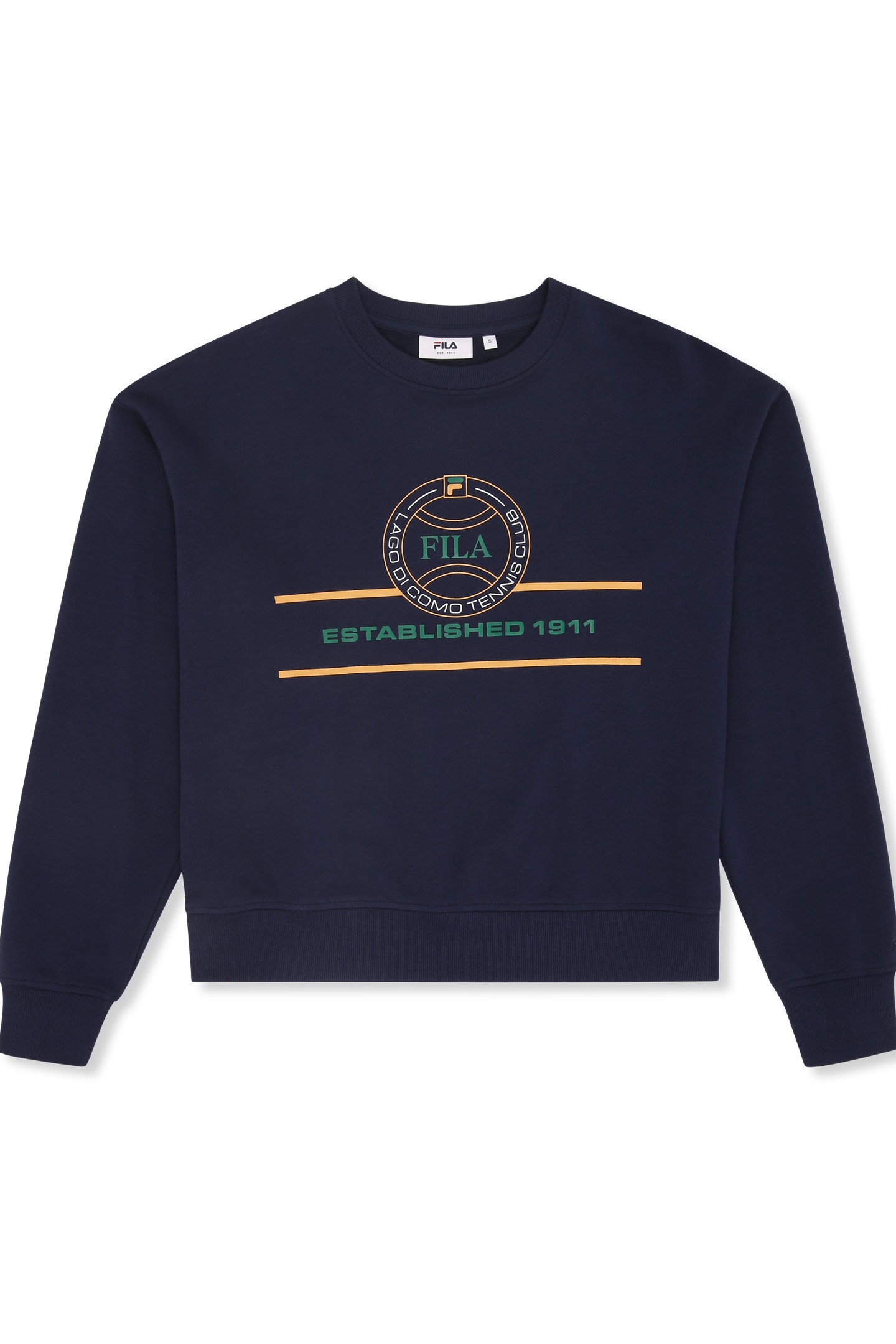 PARELLA RELAXED GRAPHIC CREWNECK SWEATSHIRT BLACK IRIS 5