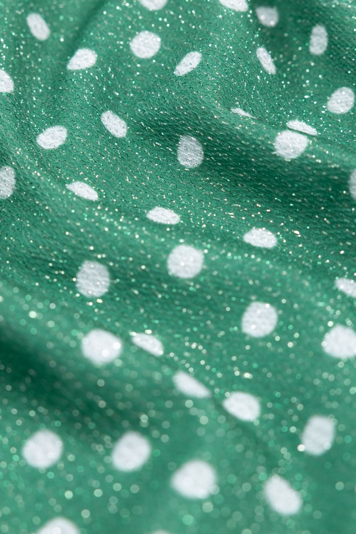 GREEN LUREX POLKA DOT TEE-SHIRT 7