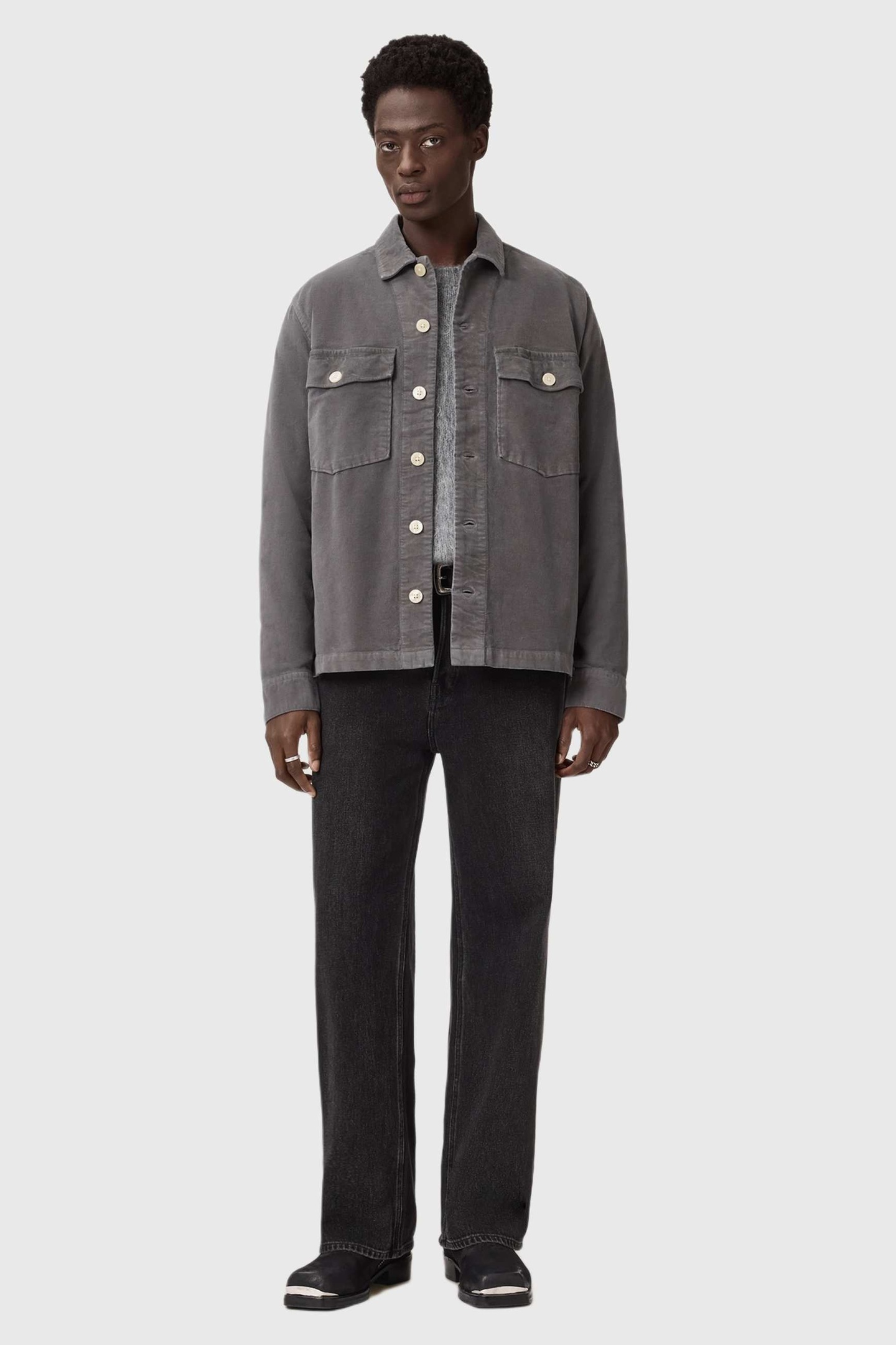 HARRIER LS SHIRT RAIN GREY 2