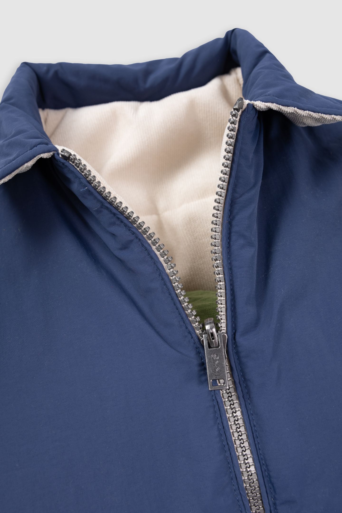 REVERSIBLE BLUE AND ECRU PADDED JACKET 7