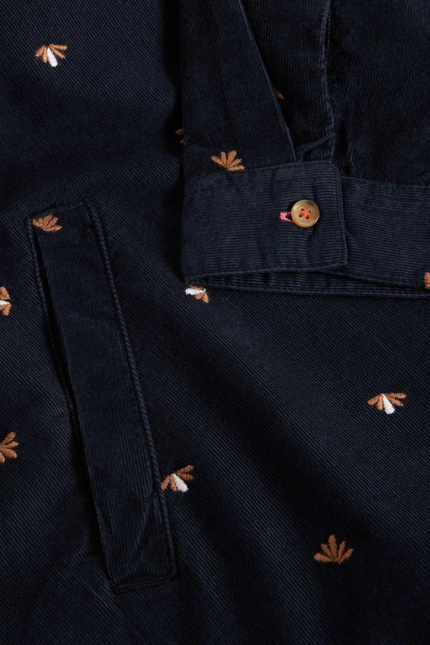 DARIA CORD EMBROIDERED DRESS BLACK MULTI 5