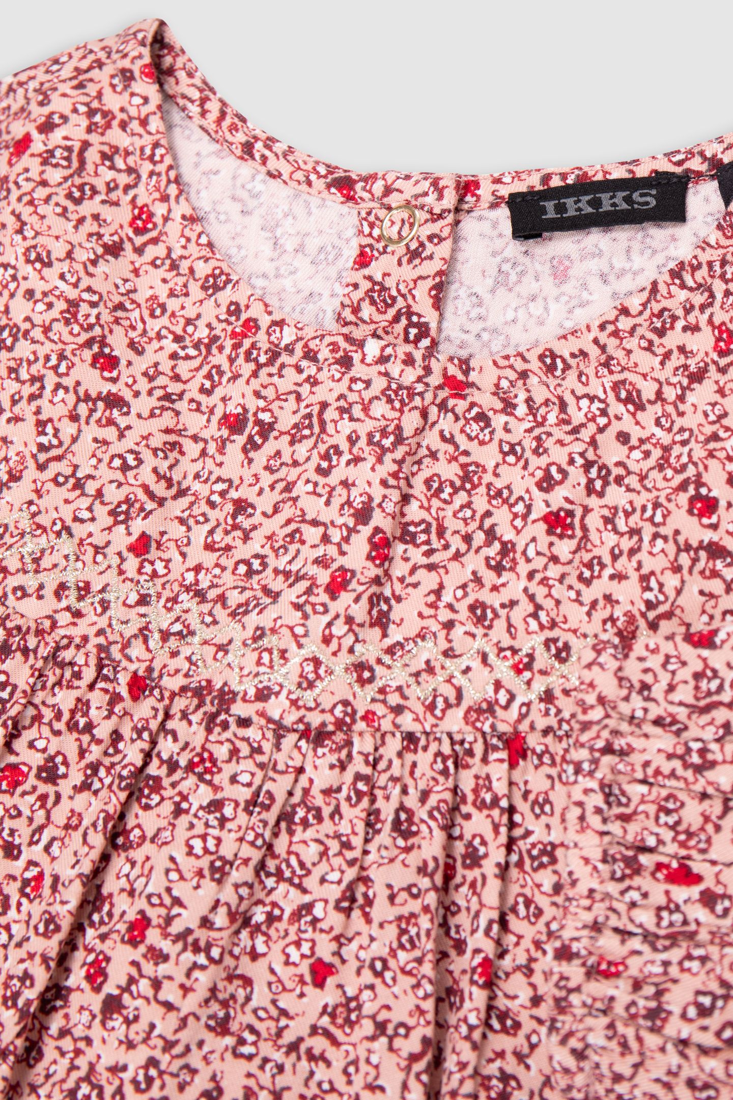 GIRL'S PINK FLORAL PRINT BLOUSE 5