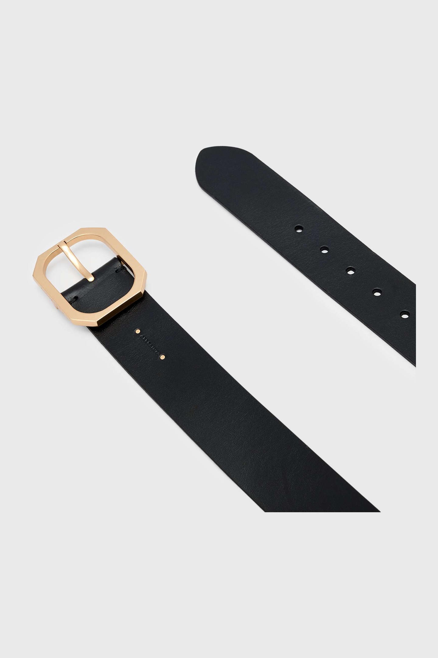 TINA HEX BELT BLACK/WARM BRASS 3