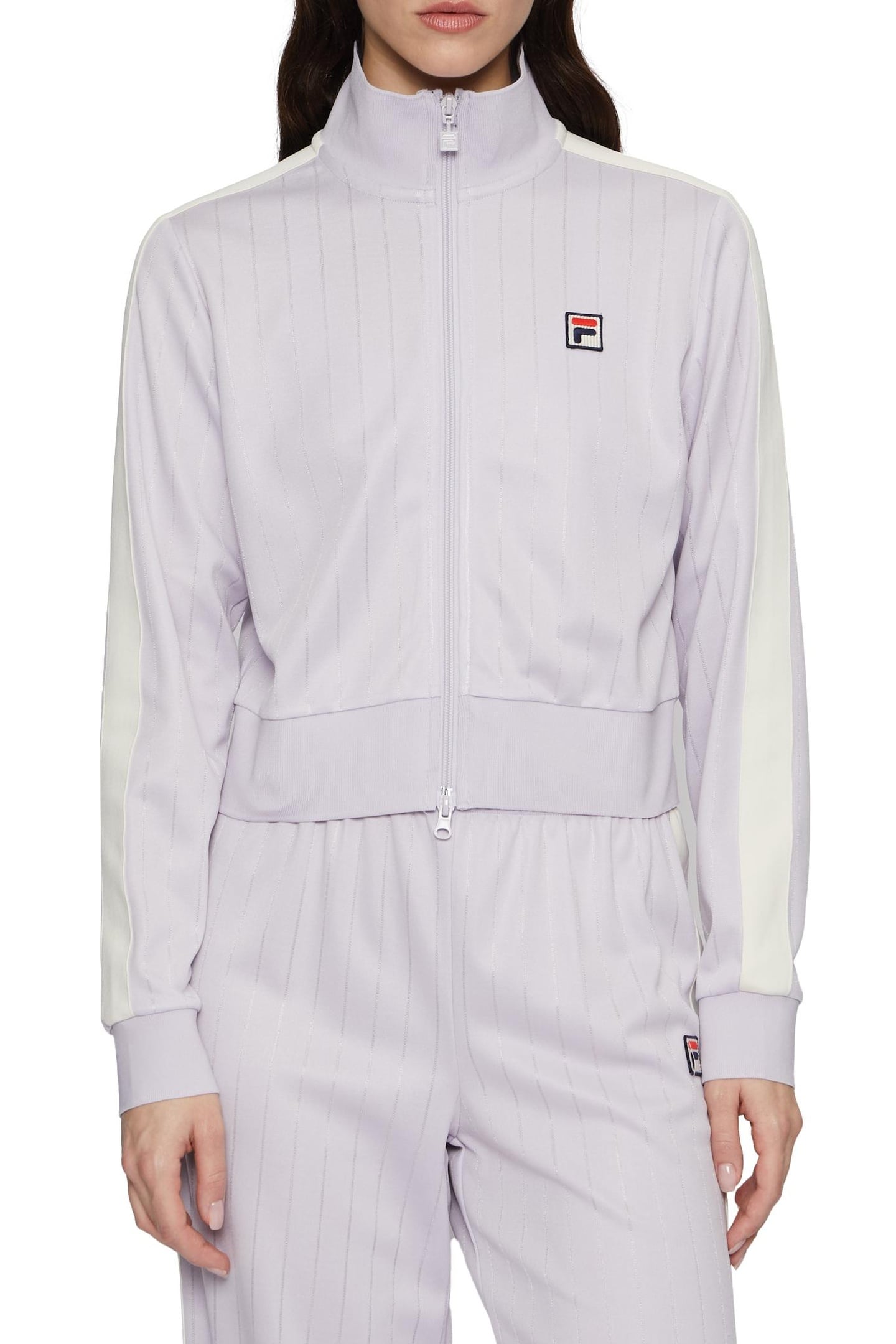 LORCE CROPPED TRACK JACKET THISTLE 1