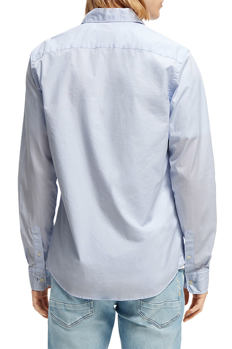 ESSENTIAL - SOLID ORGANIC CO/EA SLIM FIT SHIRT BLUE 2