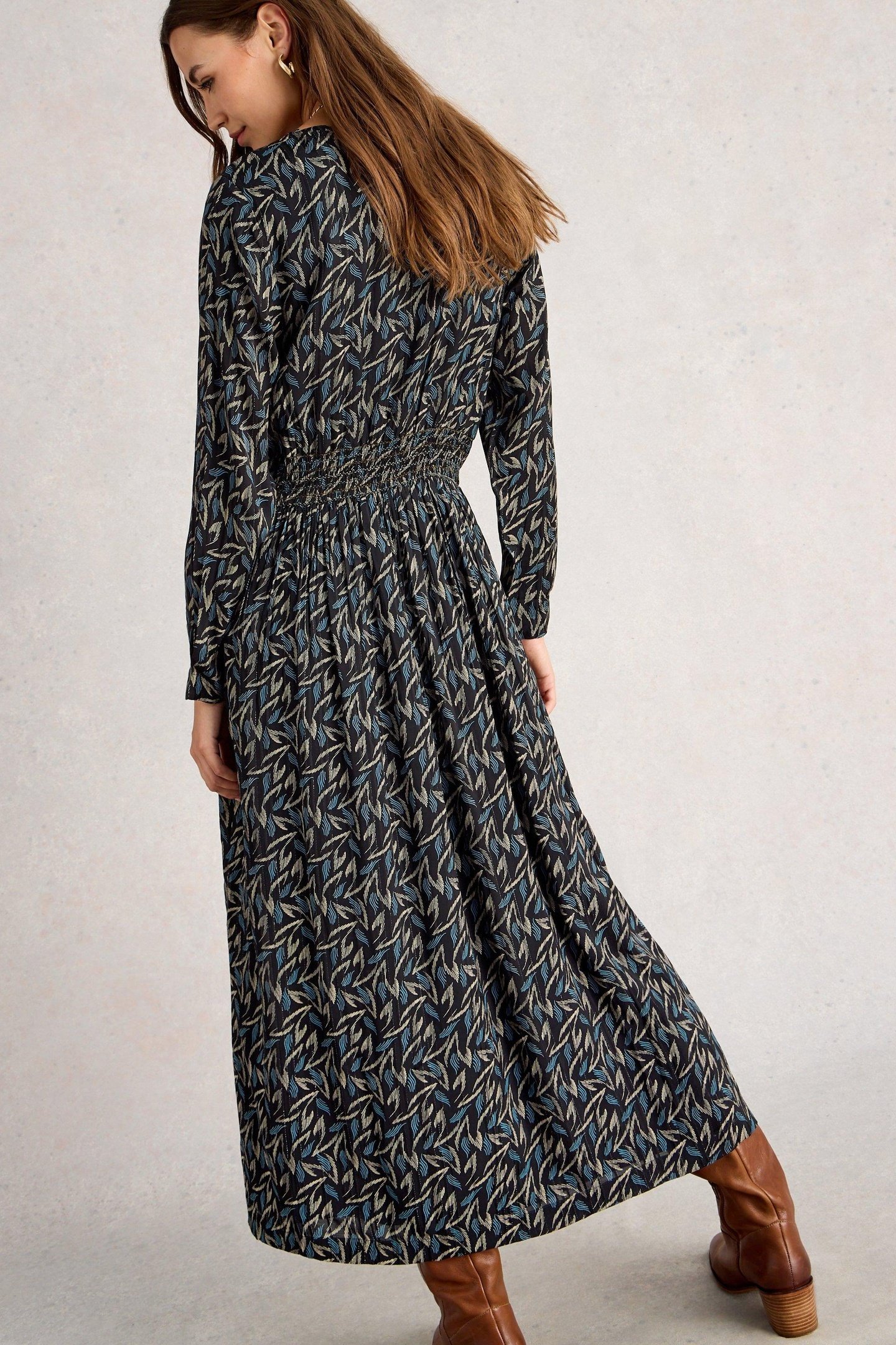 EDIE METALLIC DRESS BLACK MULTI 2