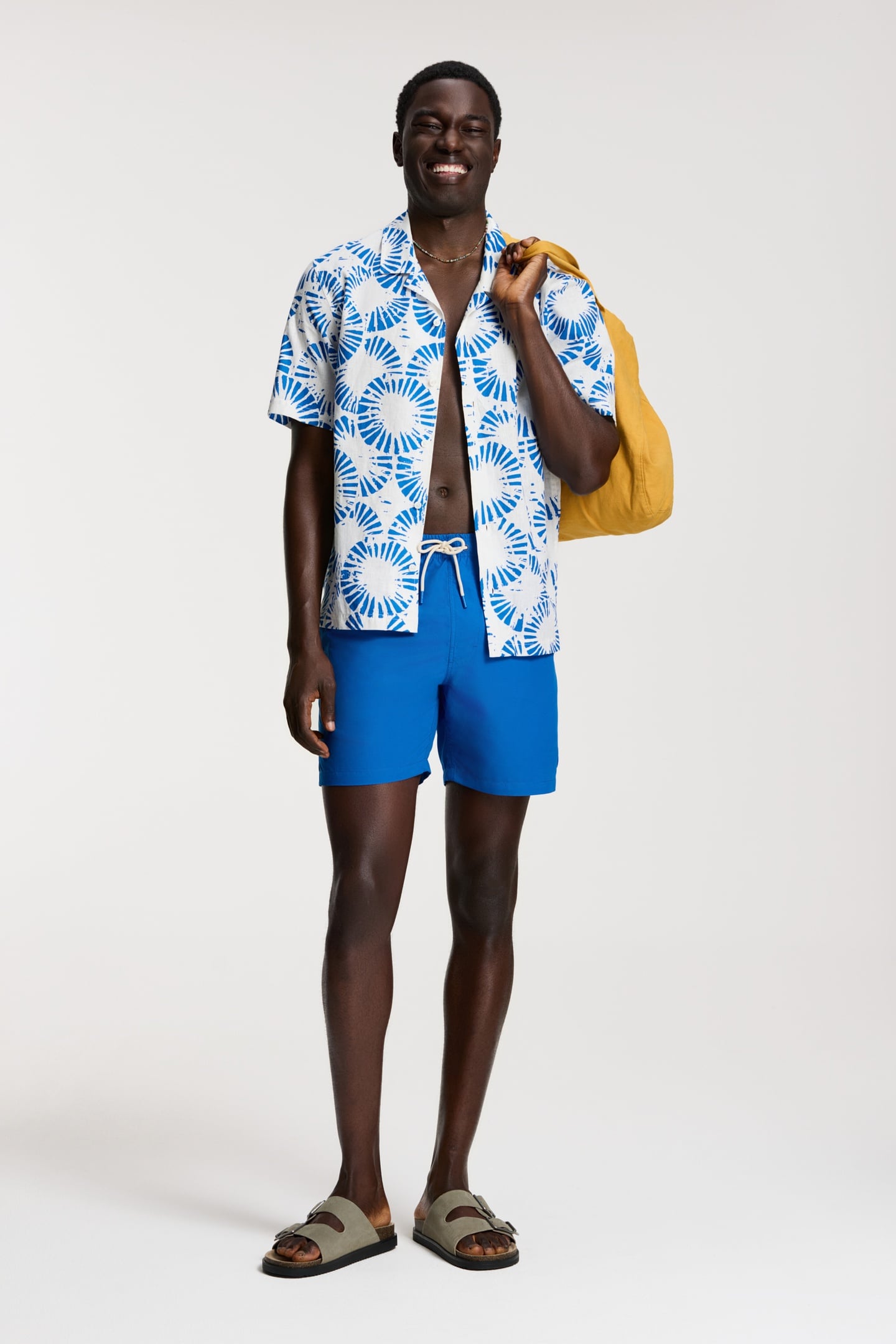 VIC SHORT SLEEVE SHIRT RIPPLE WHITE BLUE RIPPLE 2