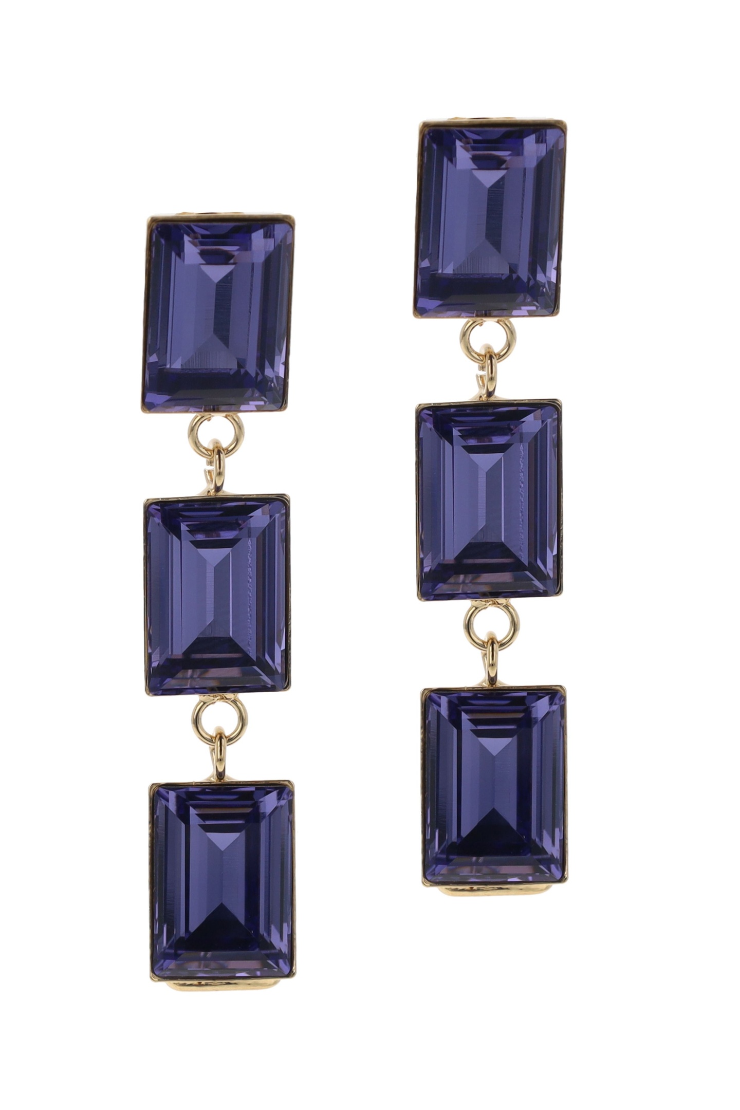 TRIPLE MYSTIC PURPLE EARRINGS 1