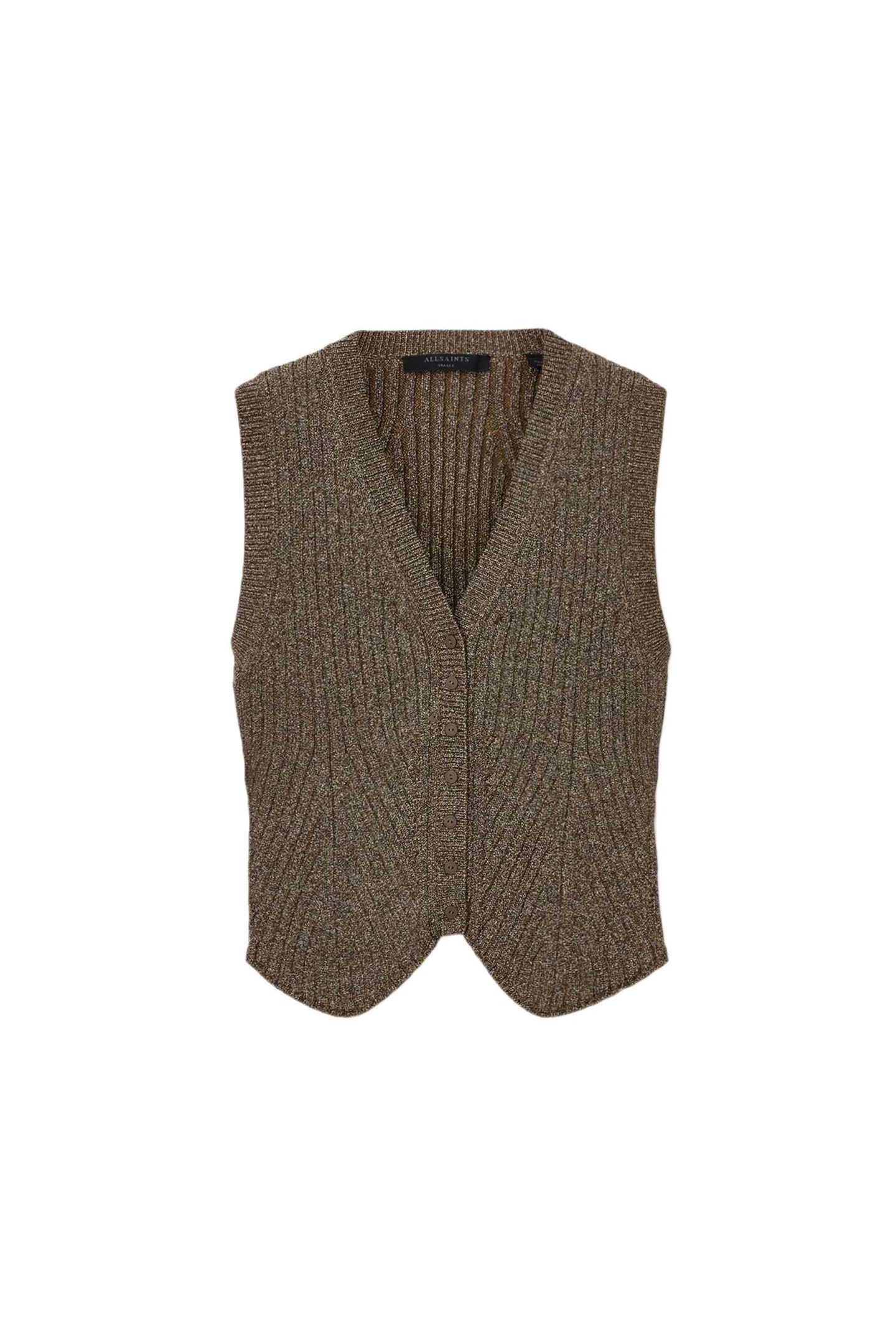 CRUZ SHINE WAISTCOAT BRONZE BROWN 5