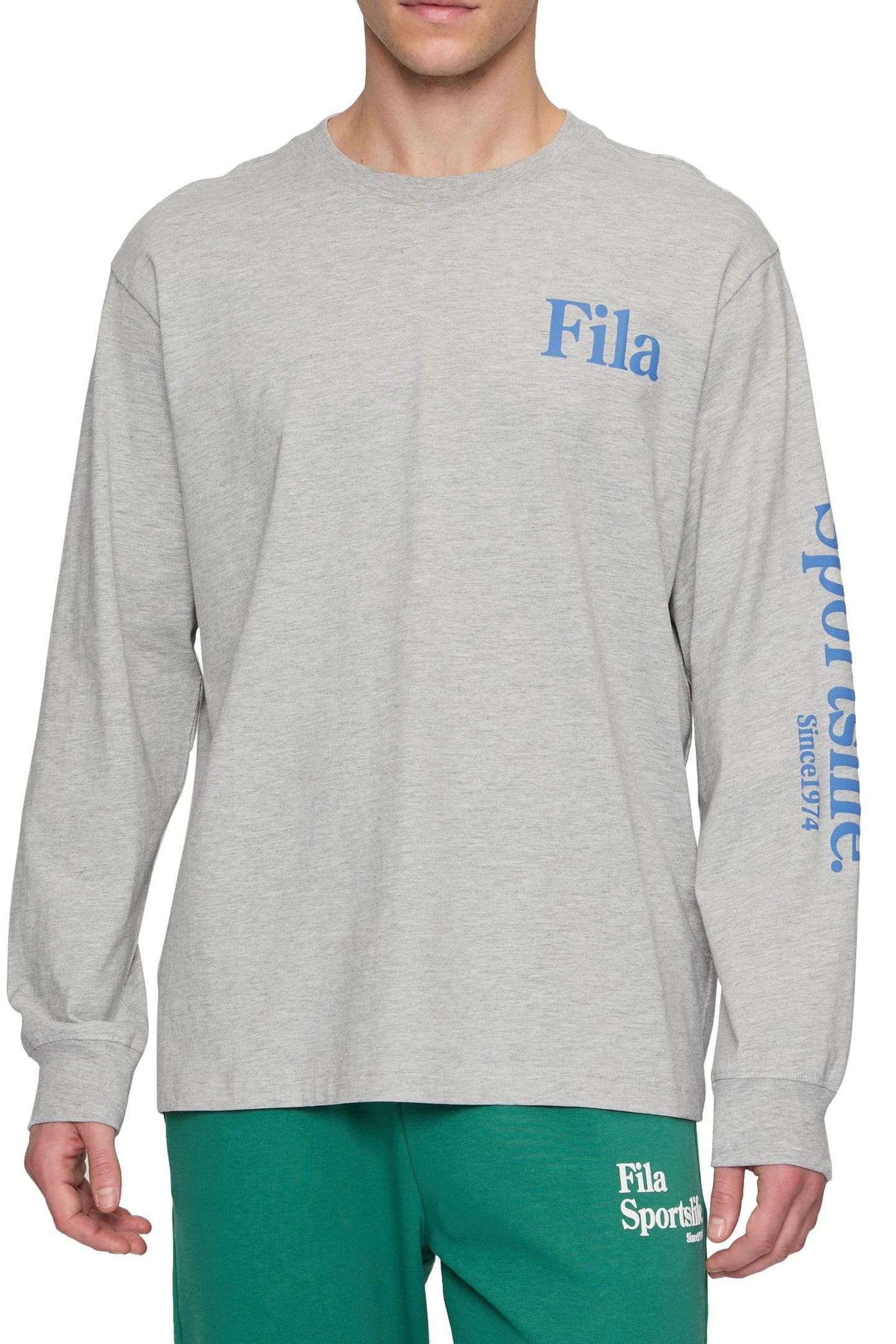 LAON OVERSIZED LONG SLEEVE LIGHT GREY MELANGE 1