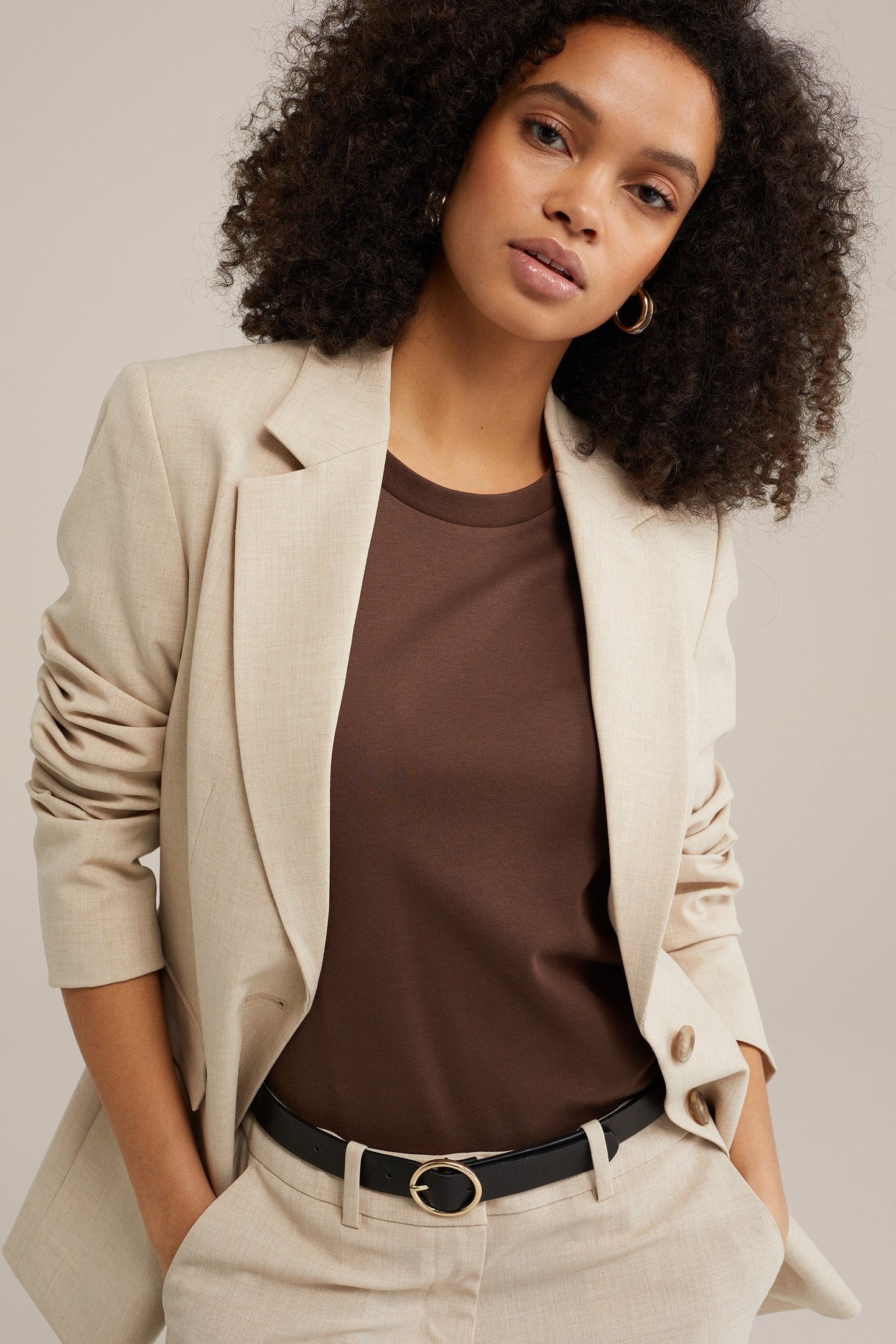 BLAZER BEIGE by WE Fashion