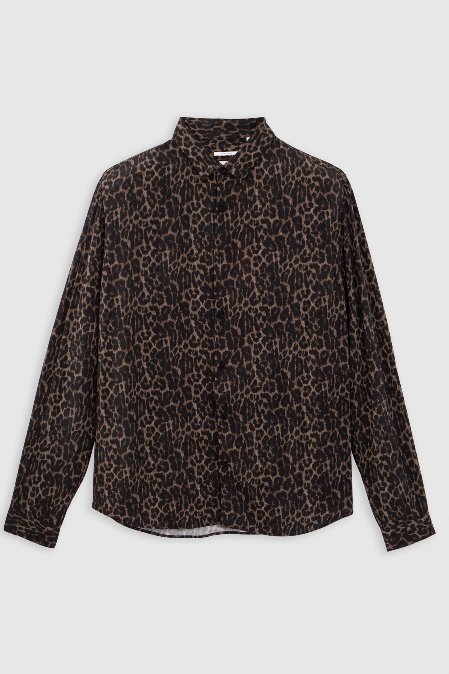 SLIM GREY LEOPARD PRINT SHIRT 5