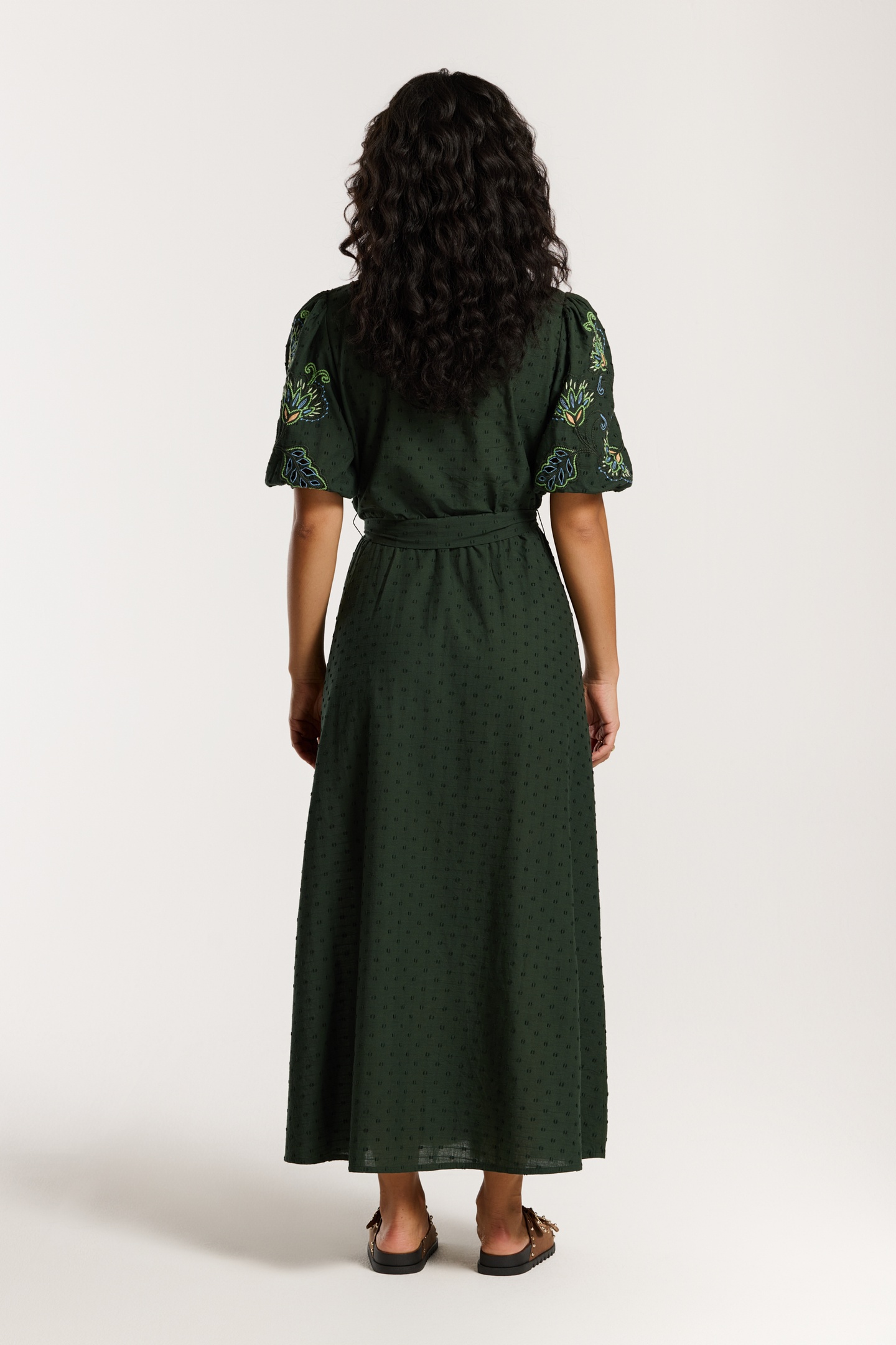 JOSEPHINE DOBBY DRESS GREEN PINES DOBBY 4