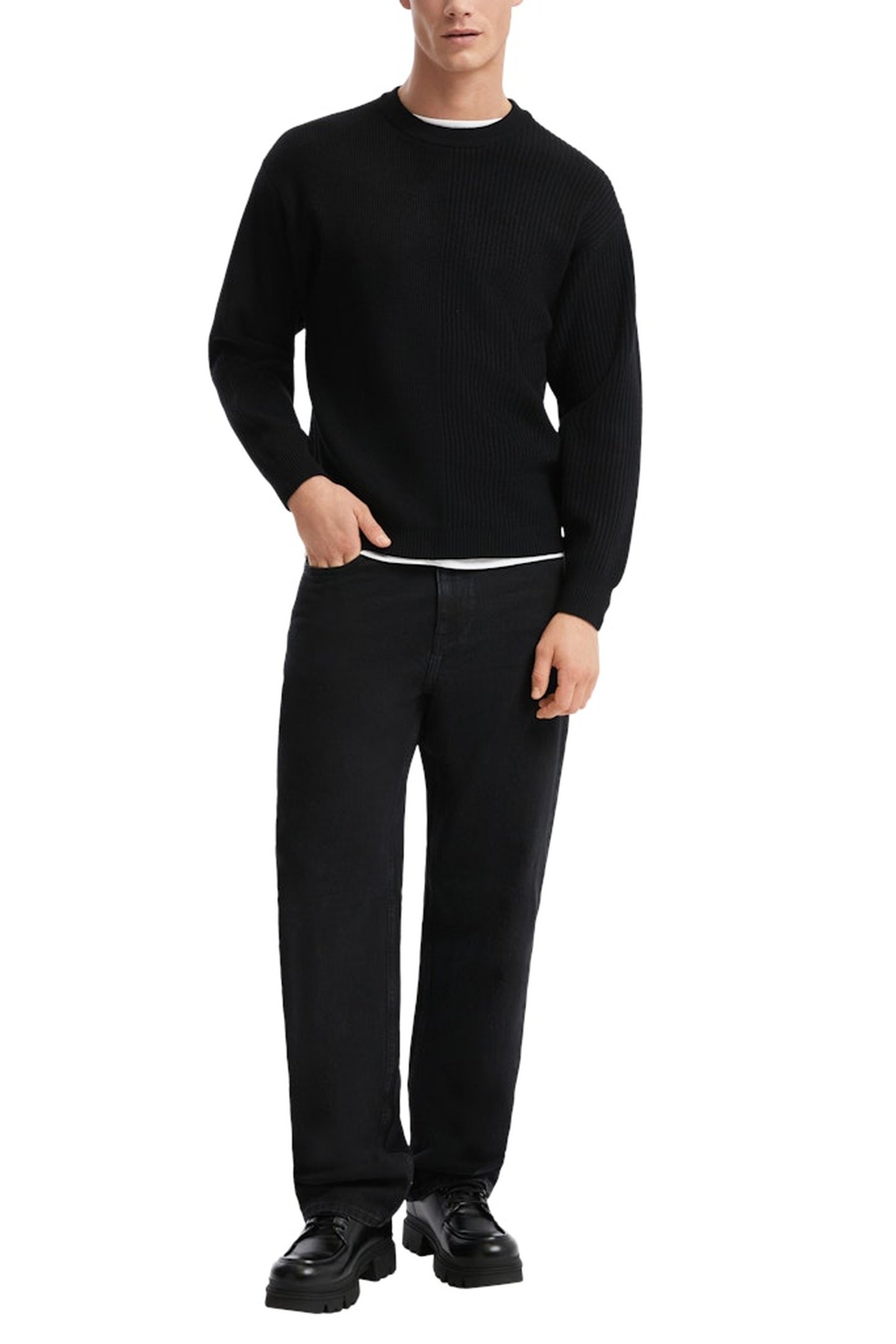 S.OLIVER-QS PULLOVER BLACK 1
