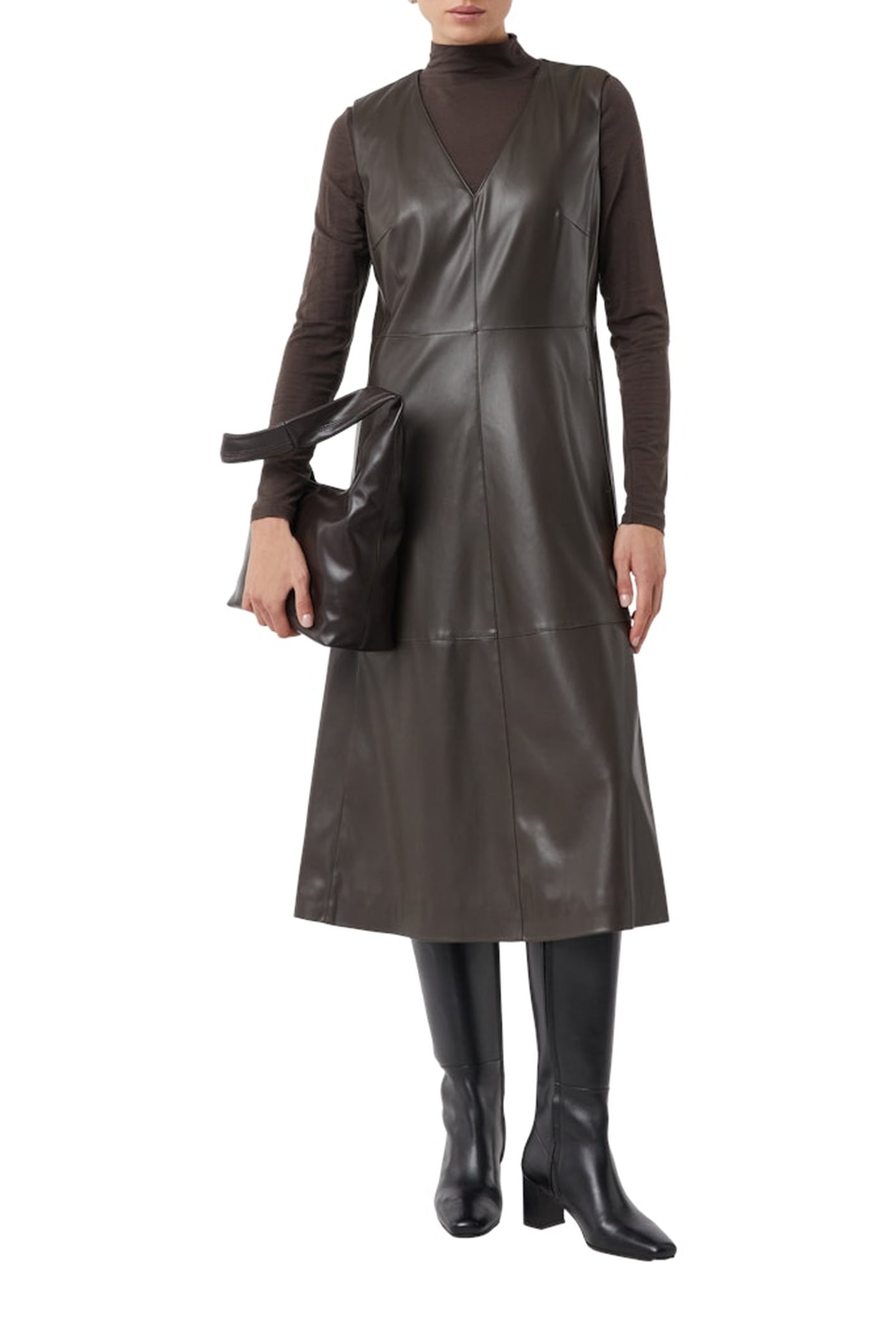 COMMA DRESSES BROWN-DARK 2