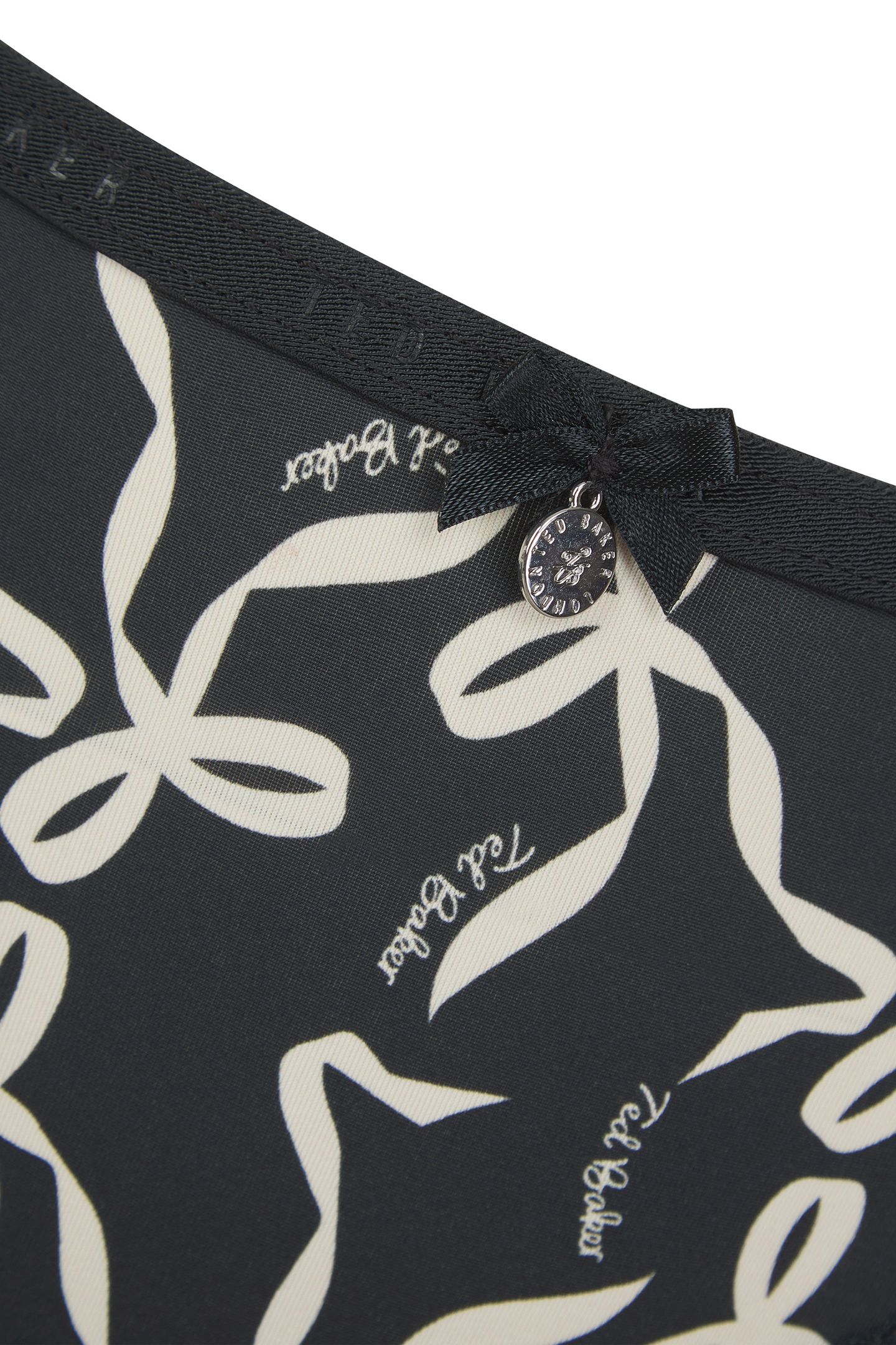 MYRTLE 3PK PLAIN AND PRINT BRIEF WITH LACE TRIM JET BLACK BO 10