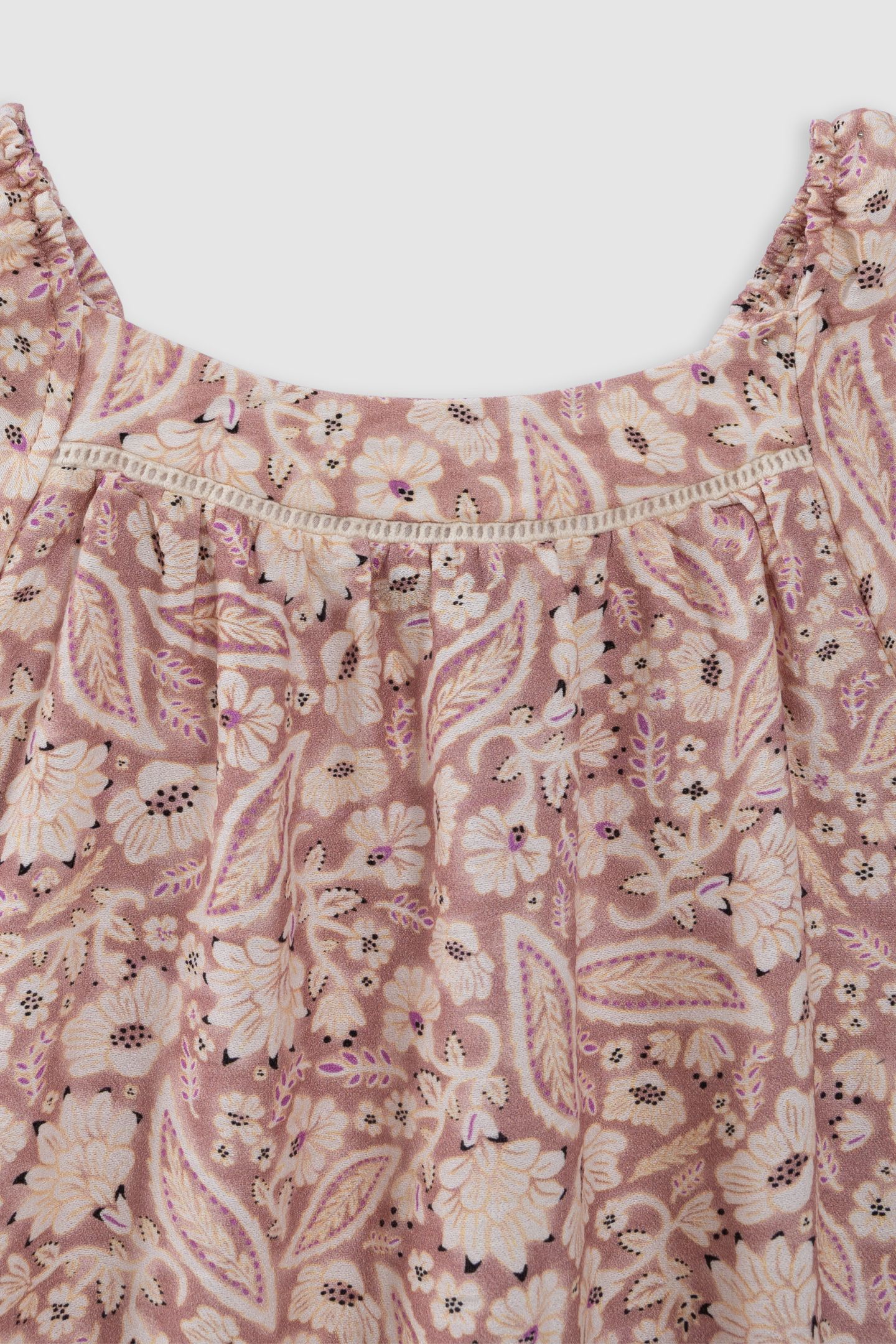 PINK FLORAL PAISLEY LONG DRESS 3
