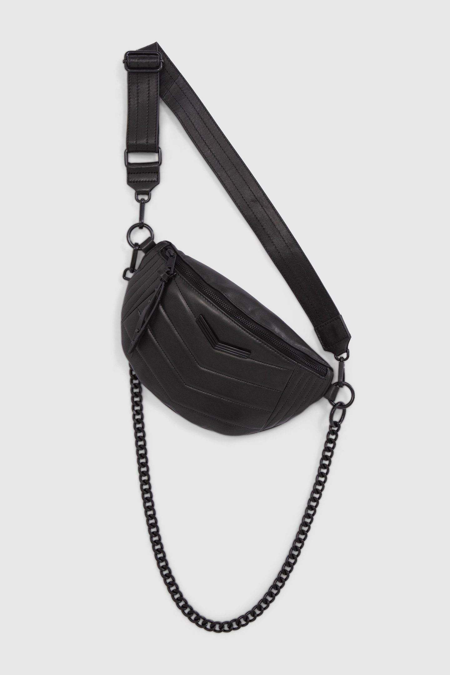 THE 1. BLACK QUILTED LEATHER WAIST BAG 1