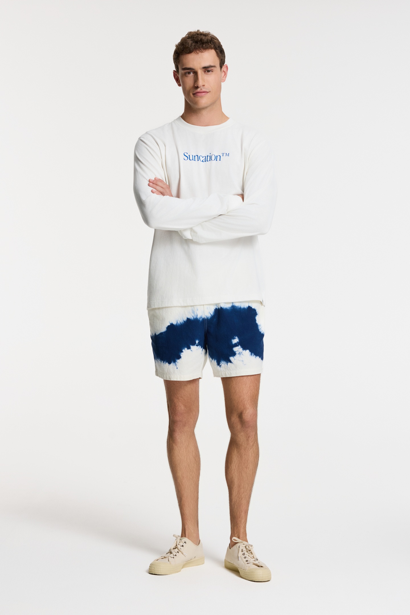 NOAH RELAXED LONGSLEEVE SUNCATION WHITE 3