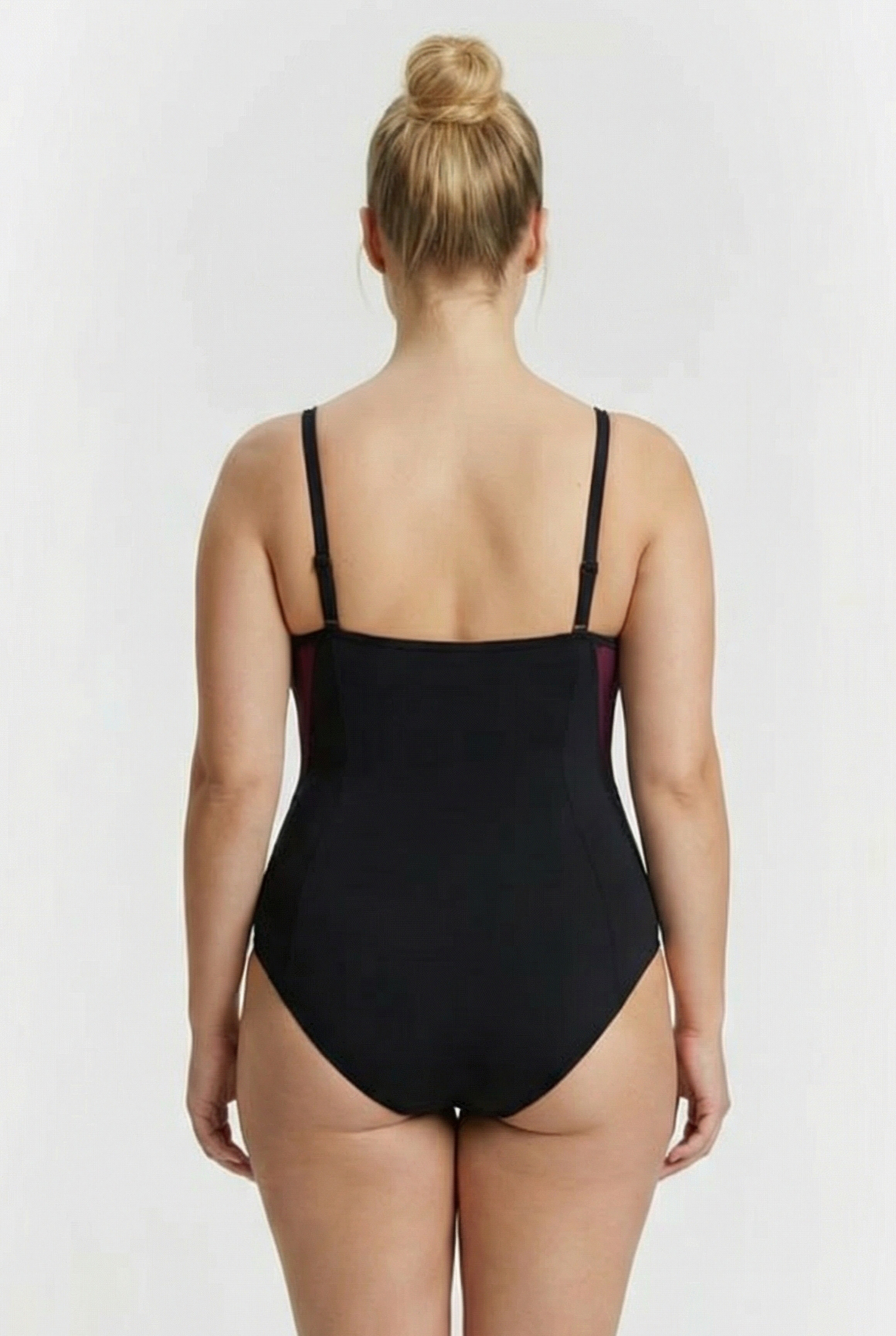 W ISABEL LIGHT CROSS BACK ONE PIECE PLUS BLACK-ROSE VIOLET 2