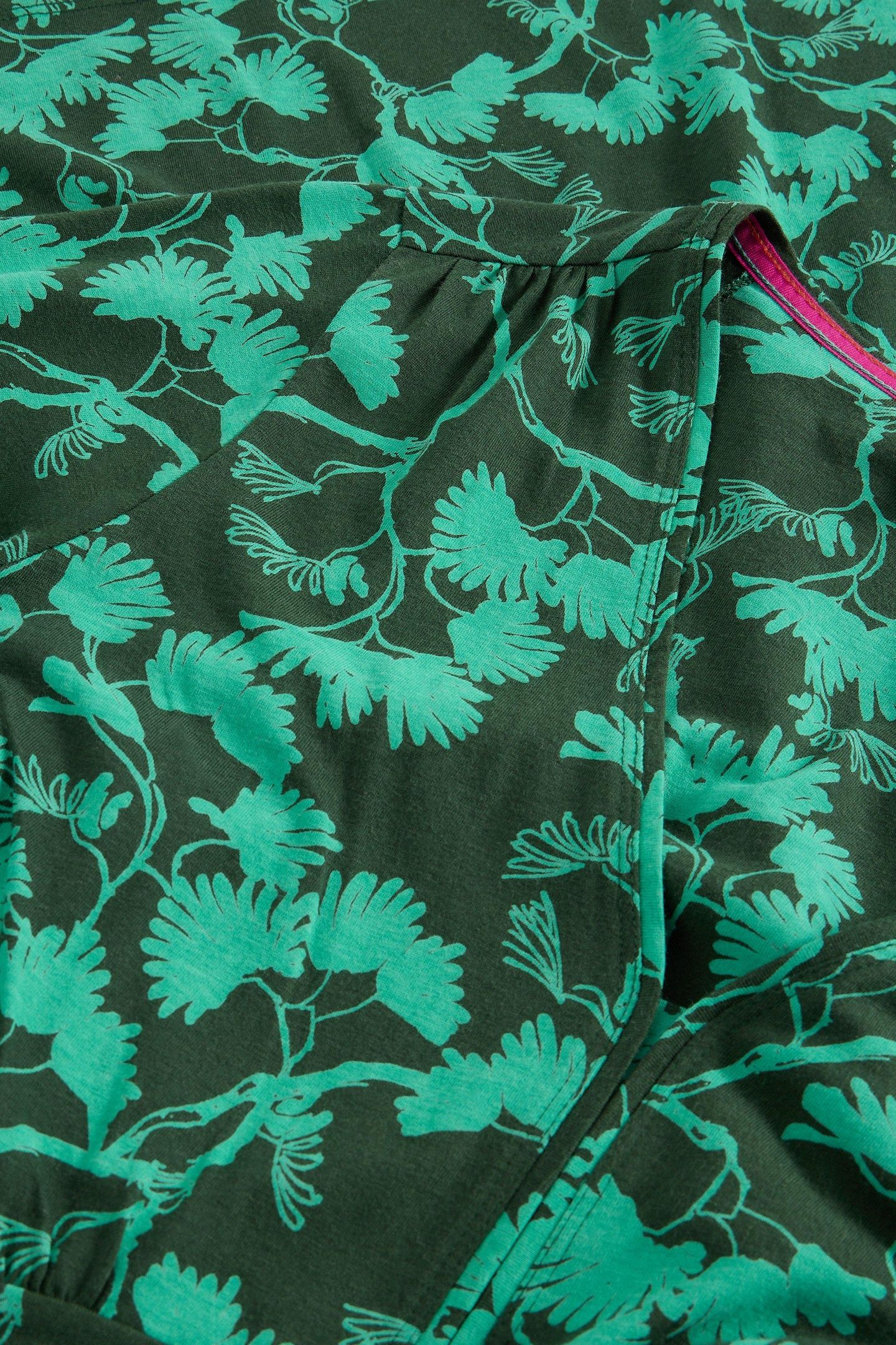 MEGAN JERSEY DRESS GREEN PRINT 4