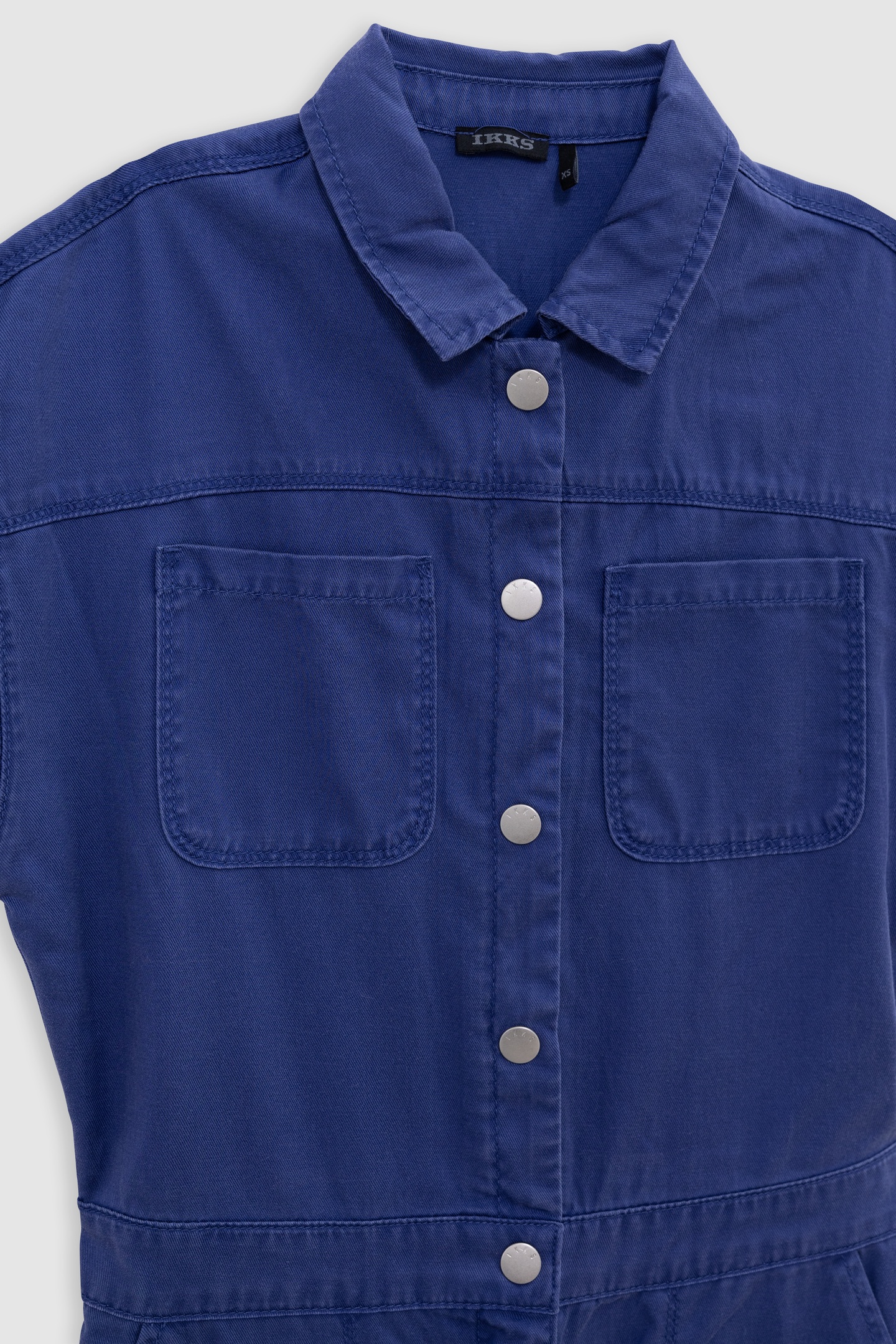 BLUE LONG JUMPSUIT WITH PRESS STUDS 3