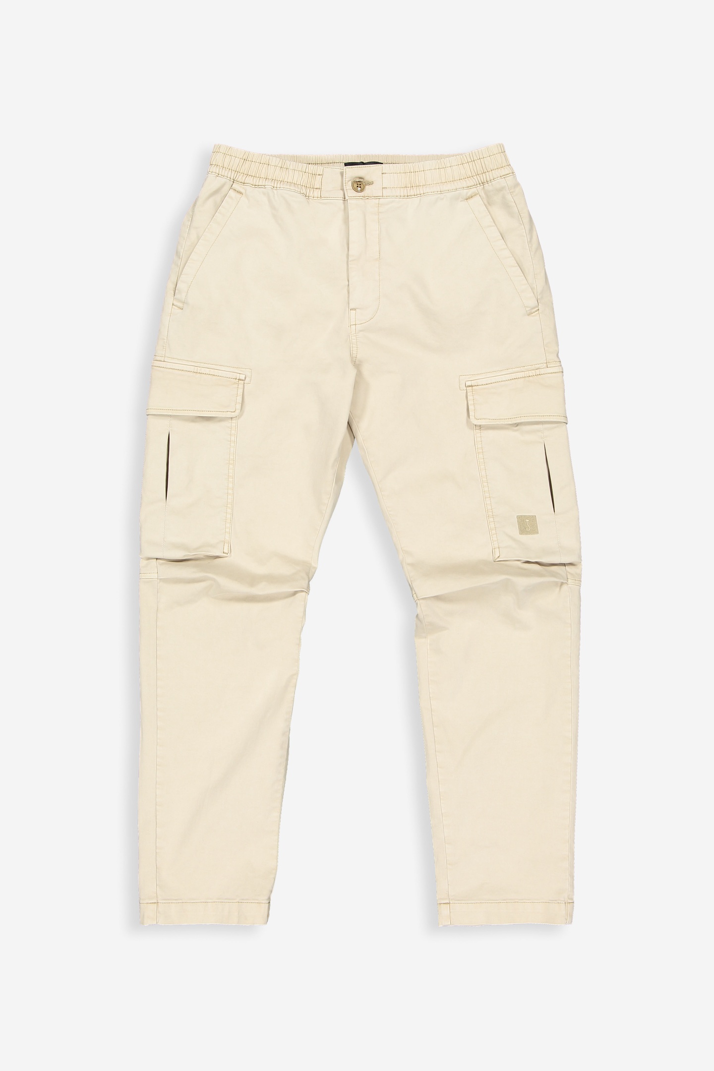 TRISTAN SLIM SATEEN CARGO BEIGE GREY 3